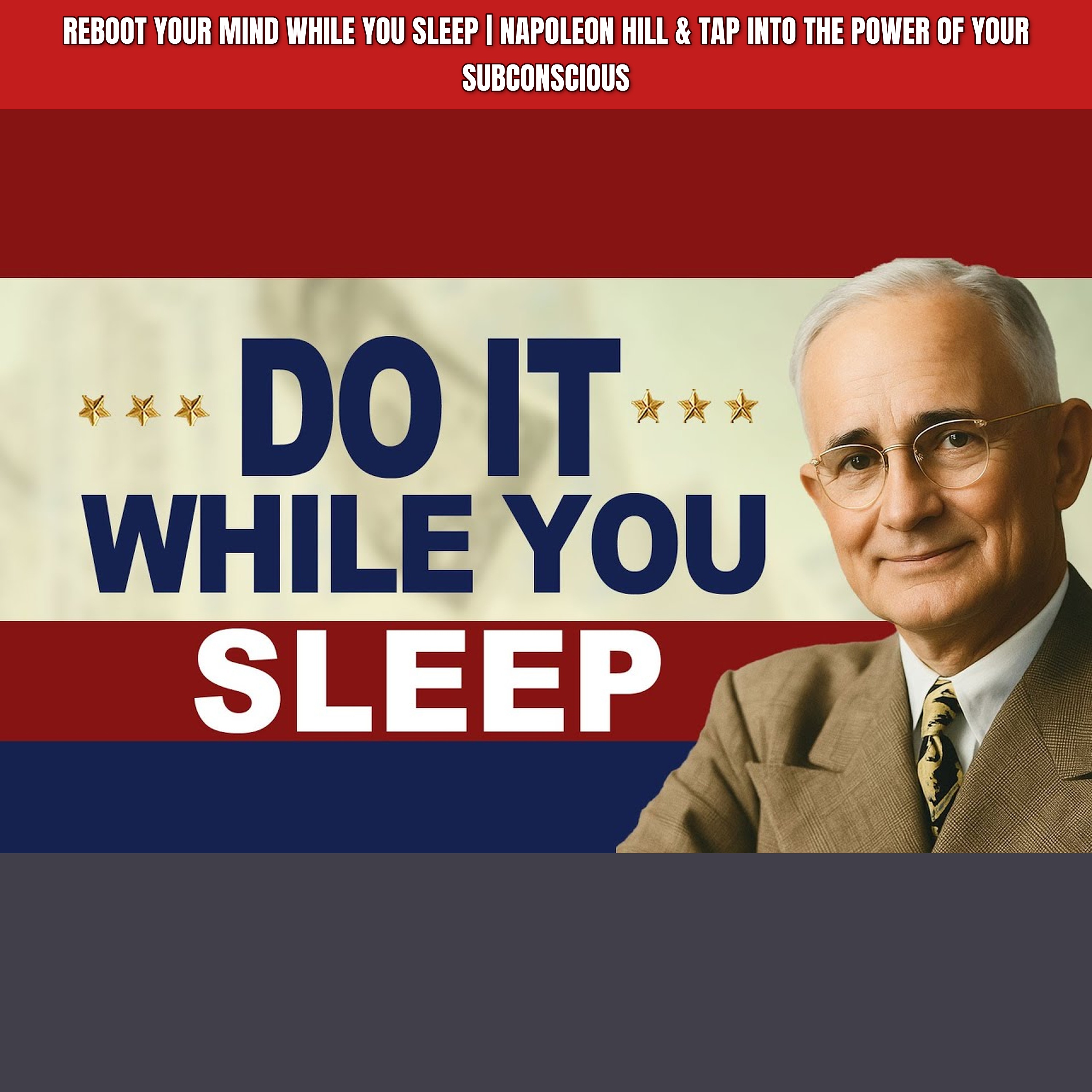 Reboot Your Mind While You Sleep | Napoleon Hill & Tap Into the Power of Your Subconscious