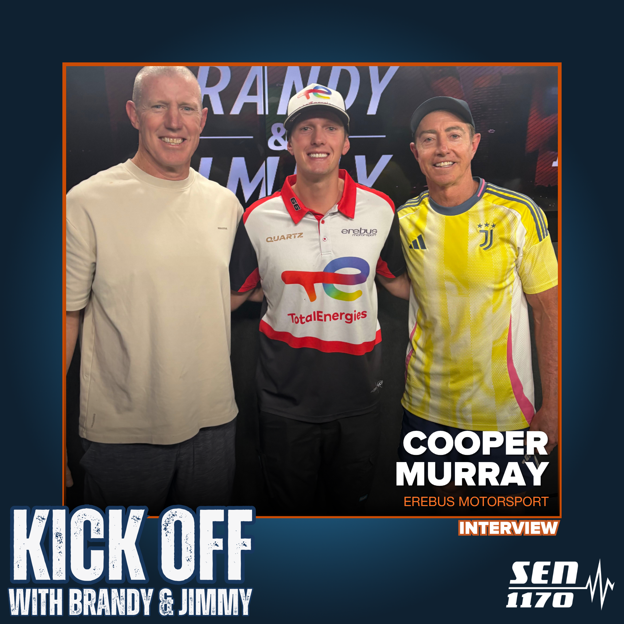 Supercars rising star Cooper Murray LIVE in studio (2/9/26) episode artwork