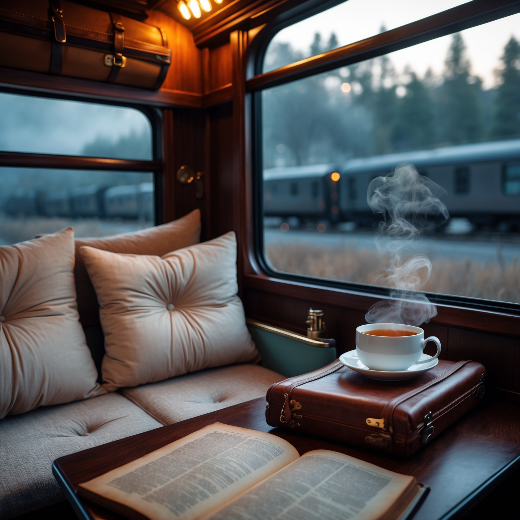 Train Cabin White Noise Sounds 🚂 | Great for Sleeping, Studying, & Relaxing