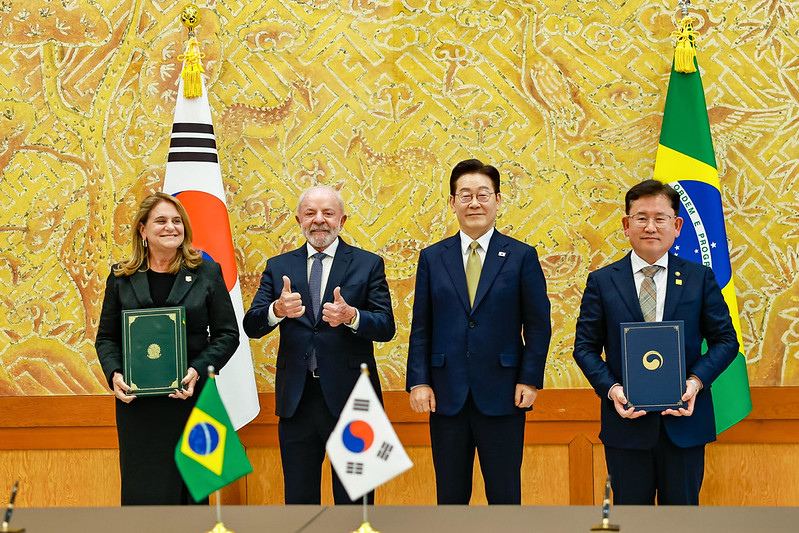 Sem citar os EUA, Lula critica protecionismo e reforça aliança com a Coreia do Sul em fórum empresarial