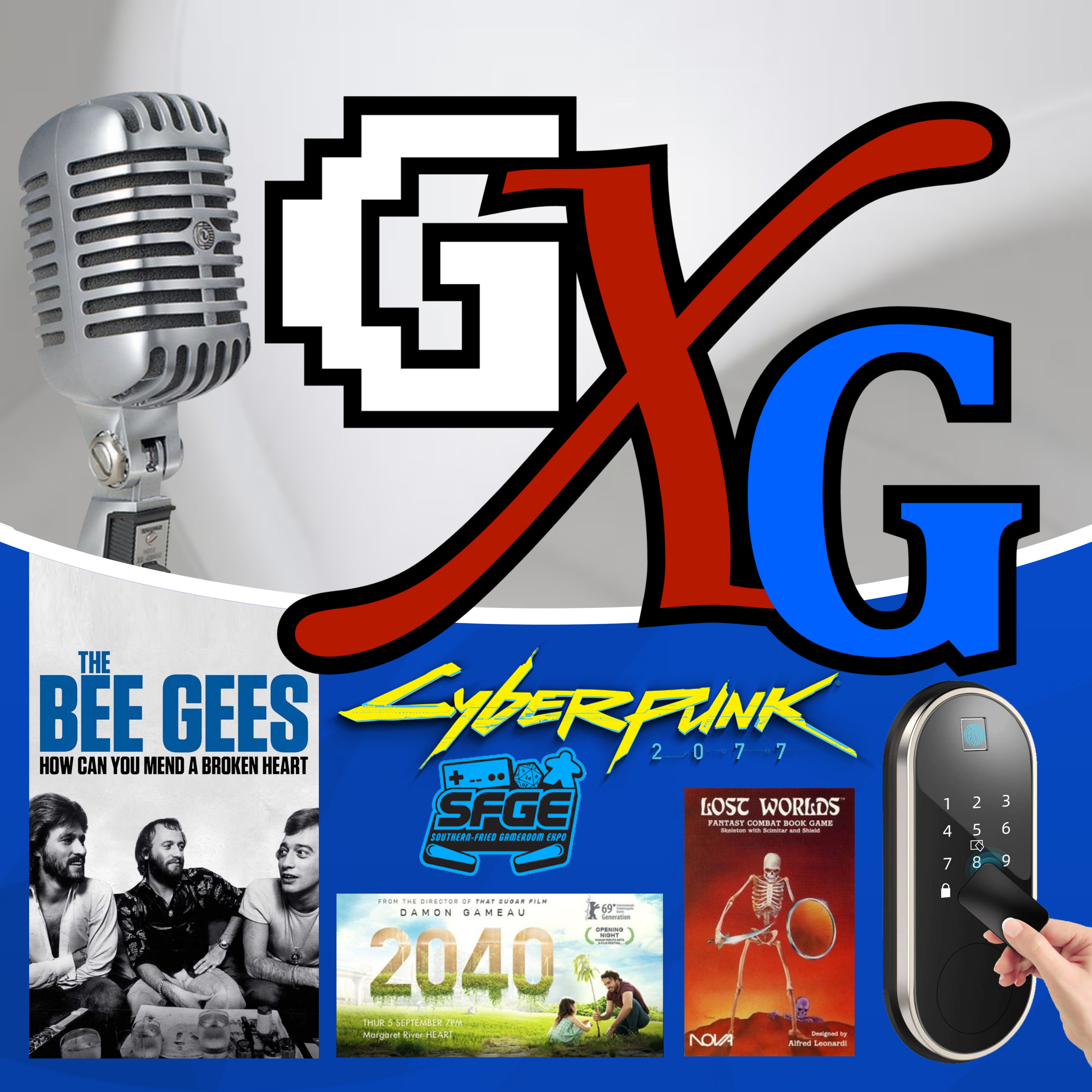 The Bee Gees, Cyberpunk 2077, & Lost Worlds episode artwork