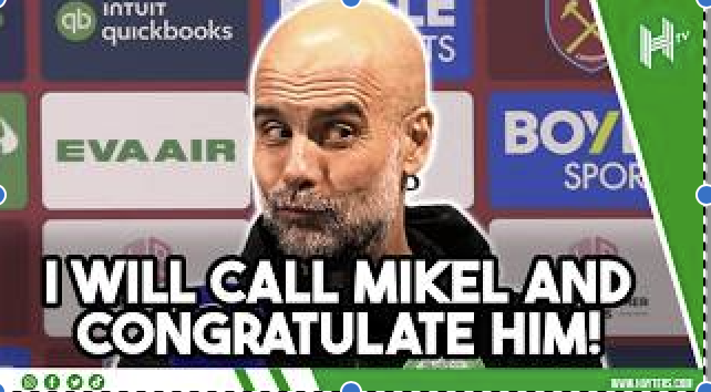 I’ll call Mikel and CONGRATULATE him! | Pep Guardiola | West Ham 1-1 Man City