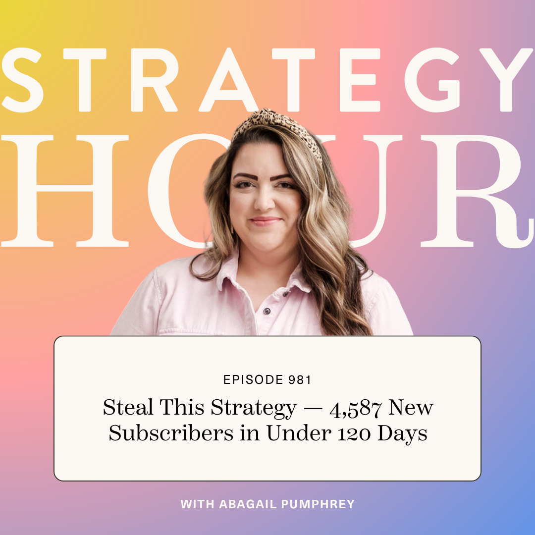 981: Steal This Strategy: 4,587 New Subscribers in Under 120 Days