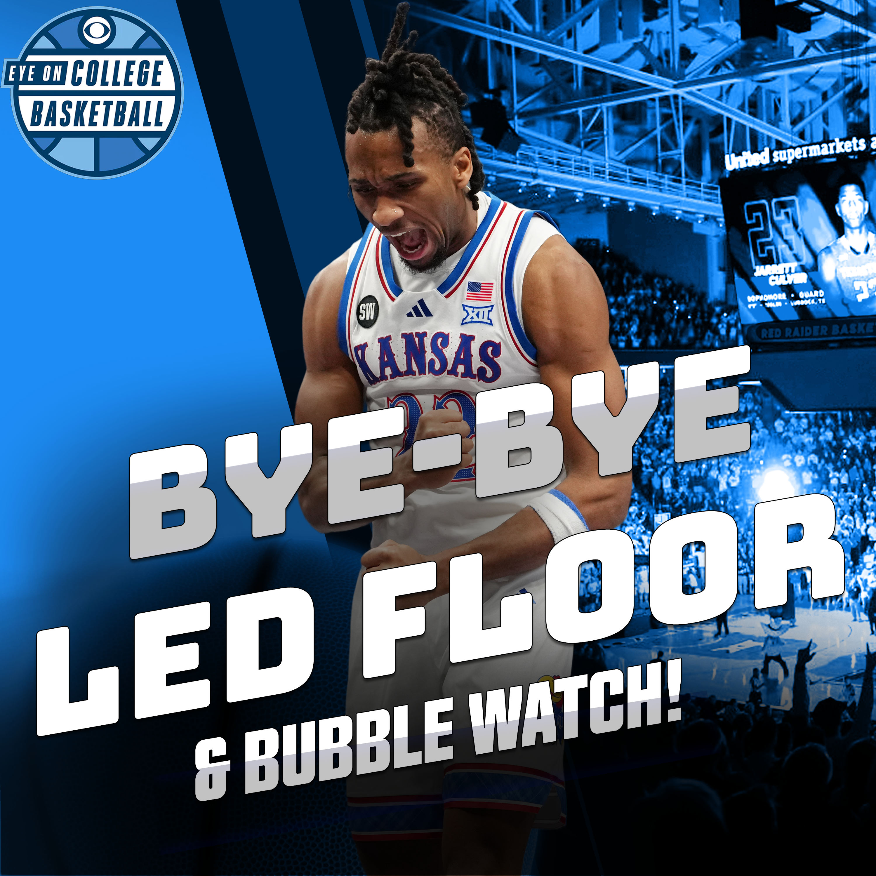 Big 12 LED court glitches out; conference tourney roundup; bubble situation with two days to go; Miami finally loses but WILL dance