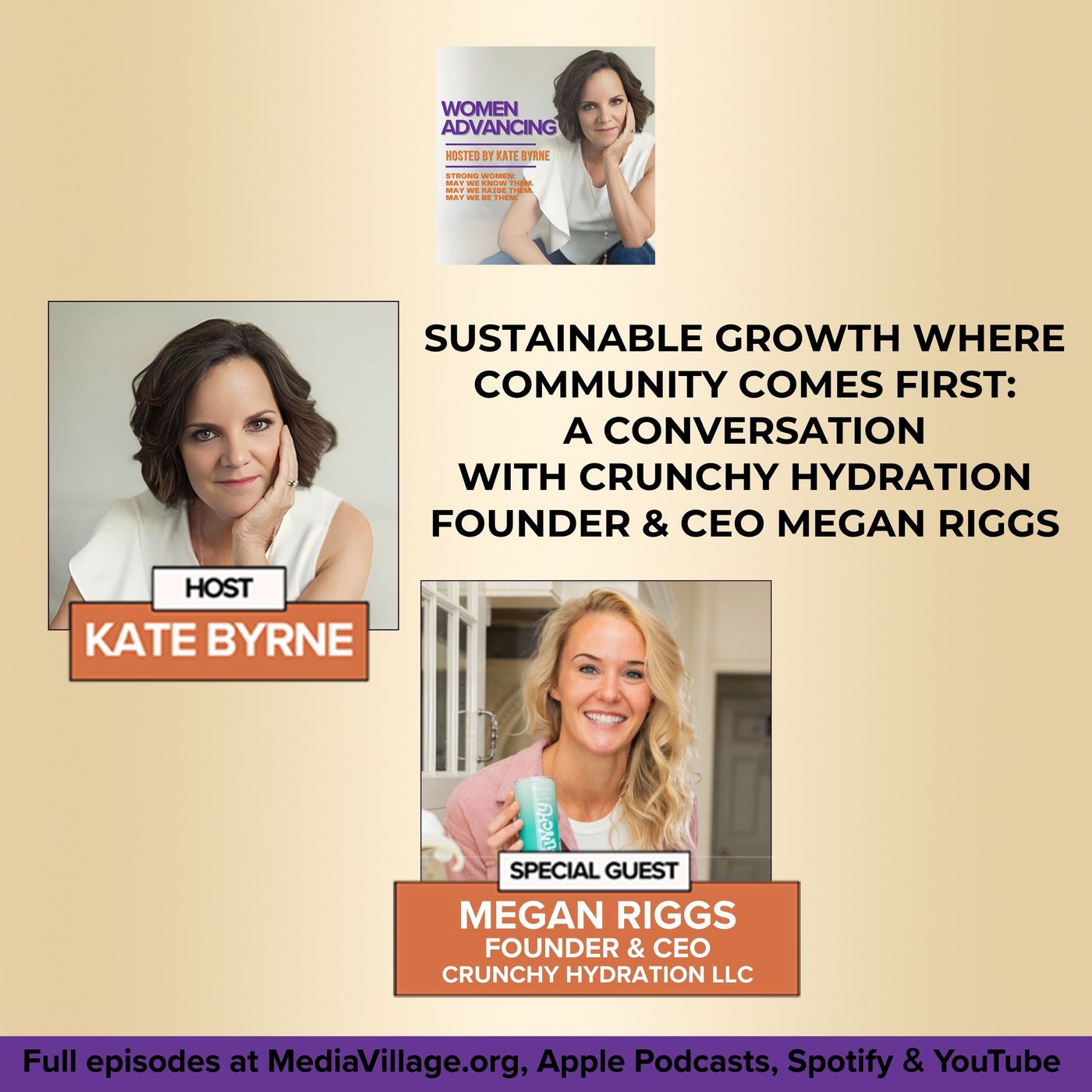 Sustainable Growth Where Community Comes First: A Conversation With Crunchy Hydration Founder & CEO Megan Riggs episode artwork