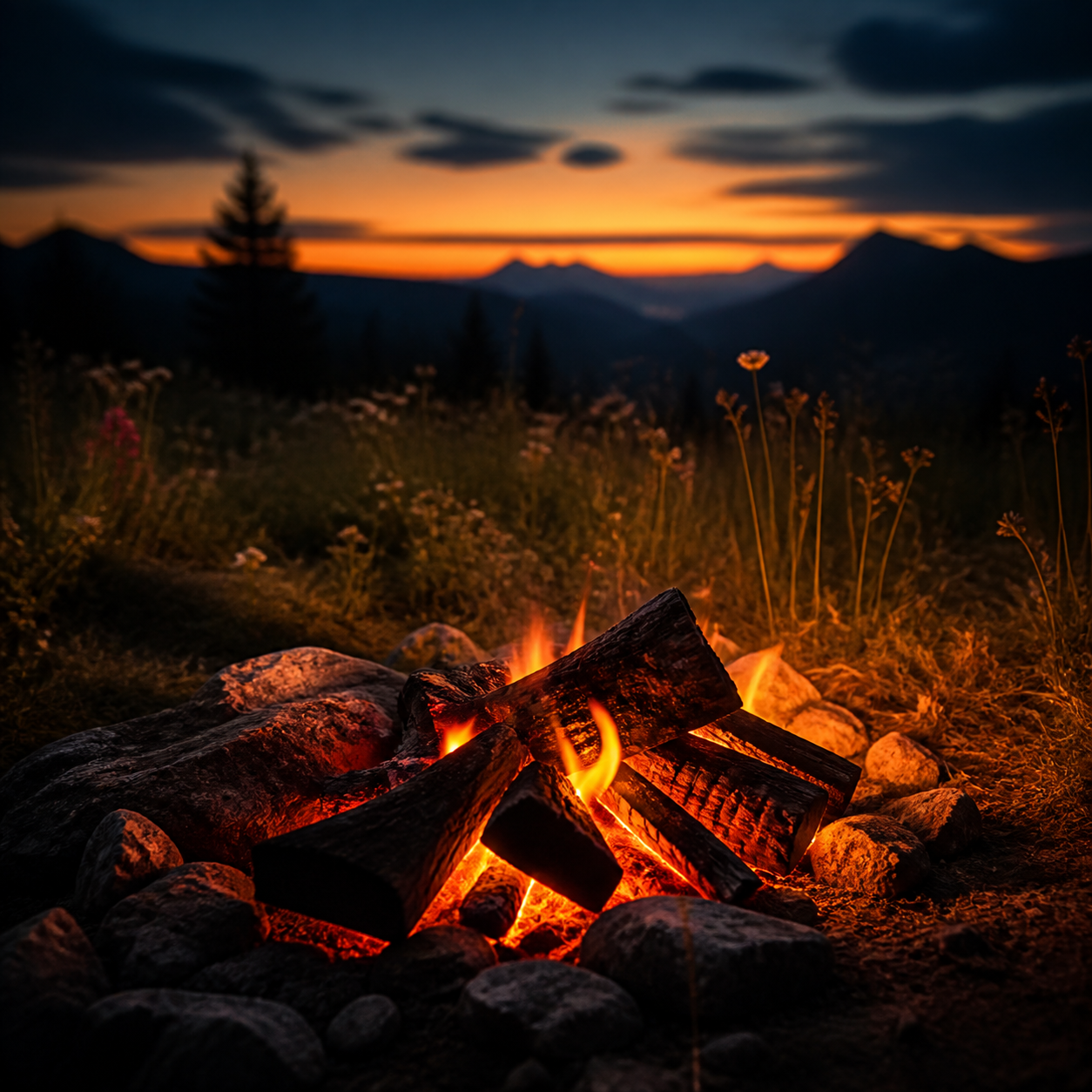 🔥 CRÉPITEMENTS clairs et BRAISES de campagne — 1 H de feu naturel pour lire, méditer et ralentir