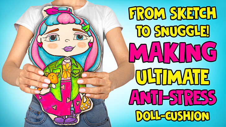 Unleash Your Inner Picasso: Designing And Coloring Doll-Cushion!