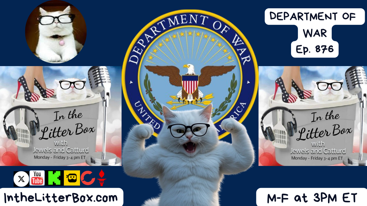 DEPARTMENT OF WAR | In the Litter Box w/ Jewels & Catturd – Ep. 876 – 9/8/2025