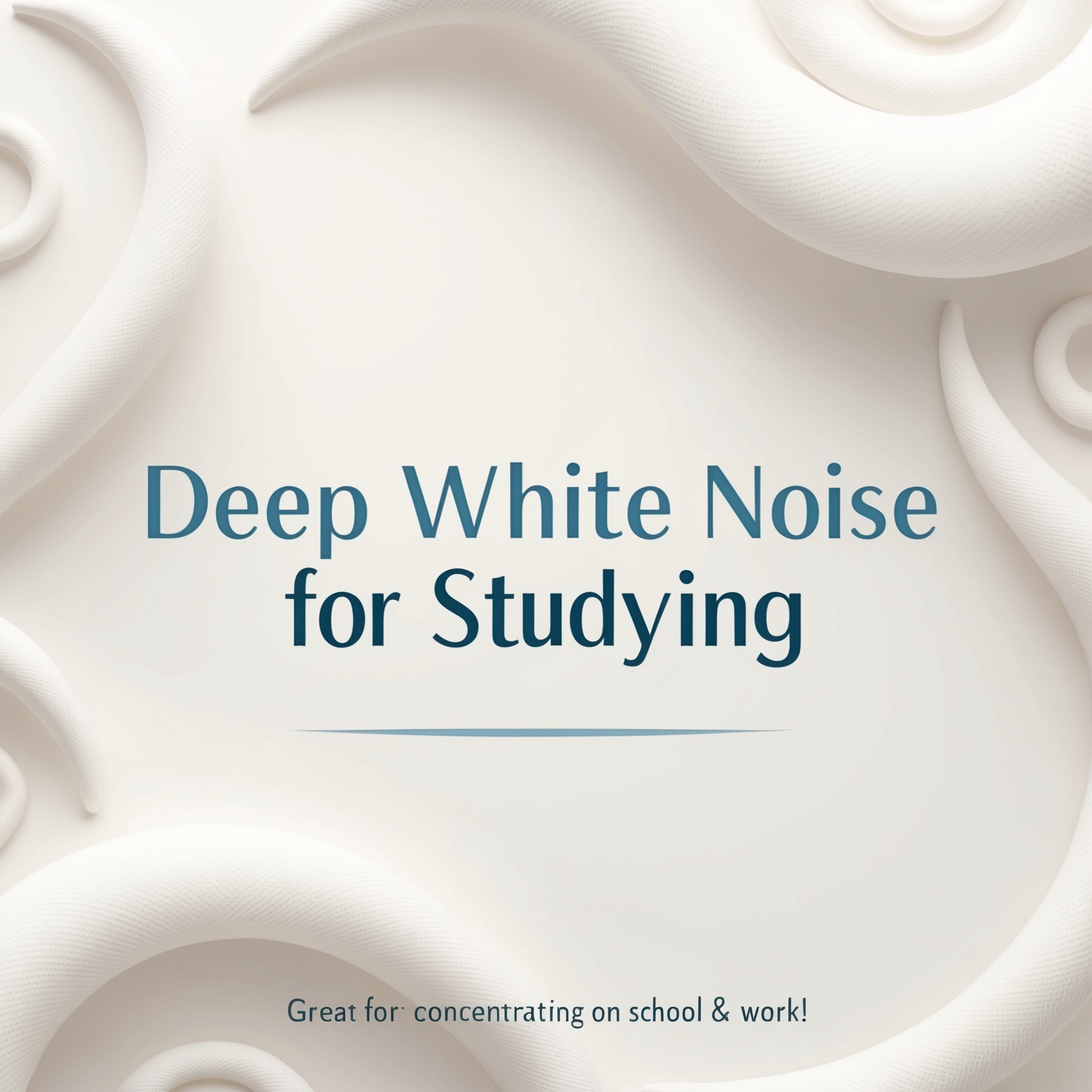 Deep White Noise for Studying | Great for Concentrating on School & Work!