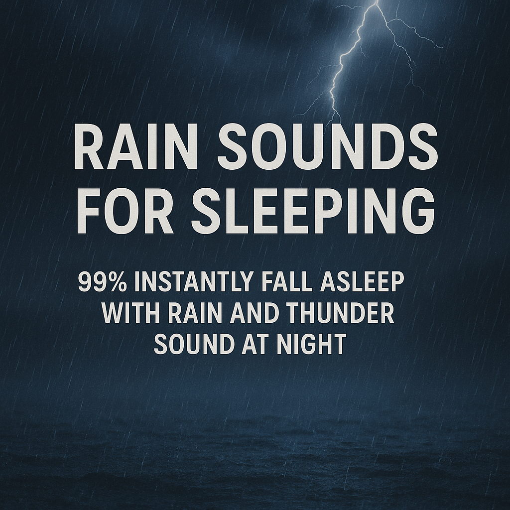 Rain Sounds For Sleeping - 99% Instantly Fall Asleep With Rain And Thunder Sound At Night