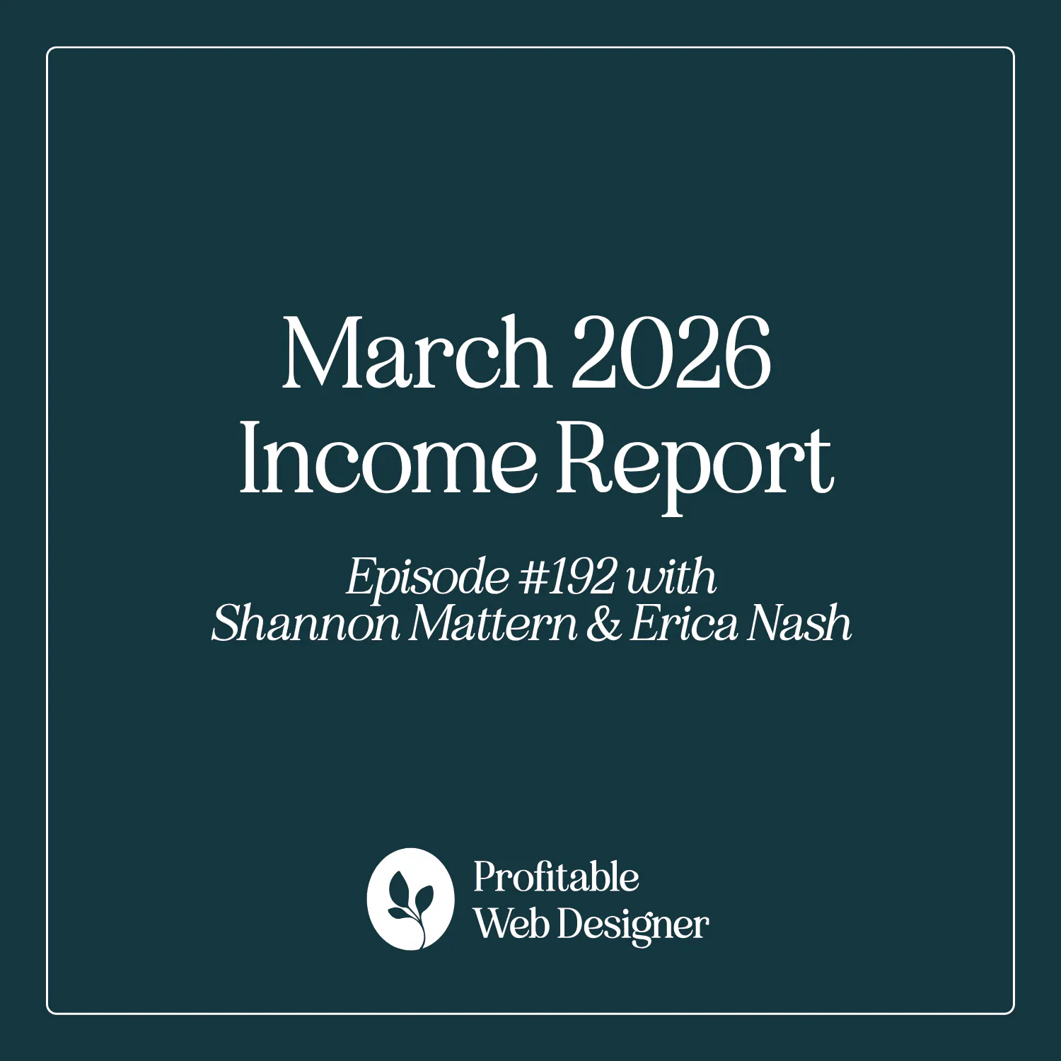 March 2026 Income Report EP 195 episode artwork
