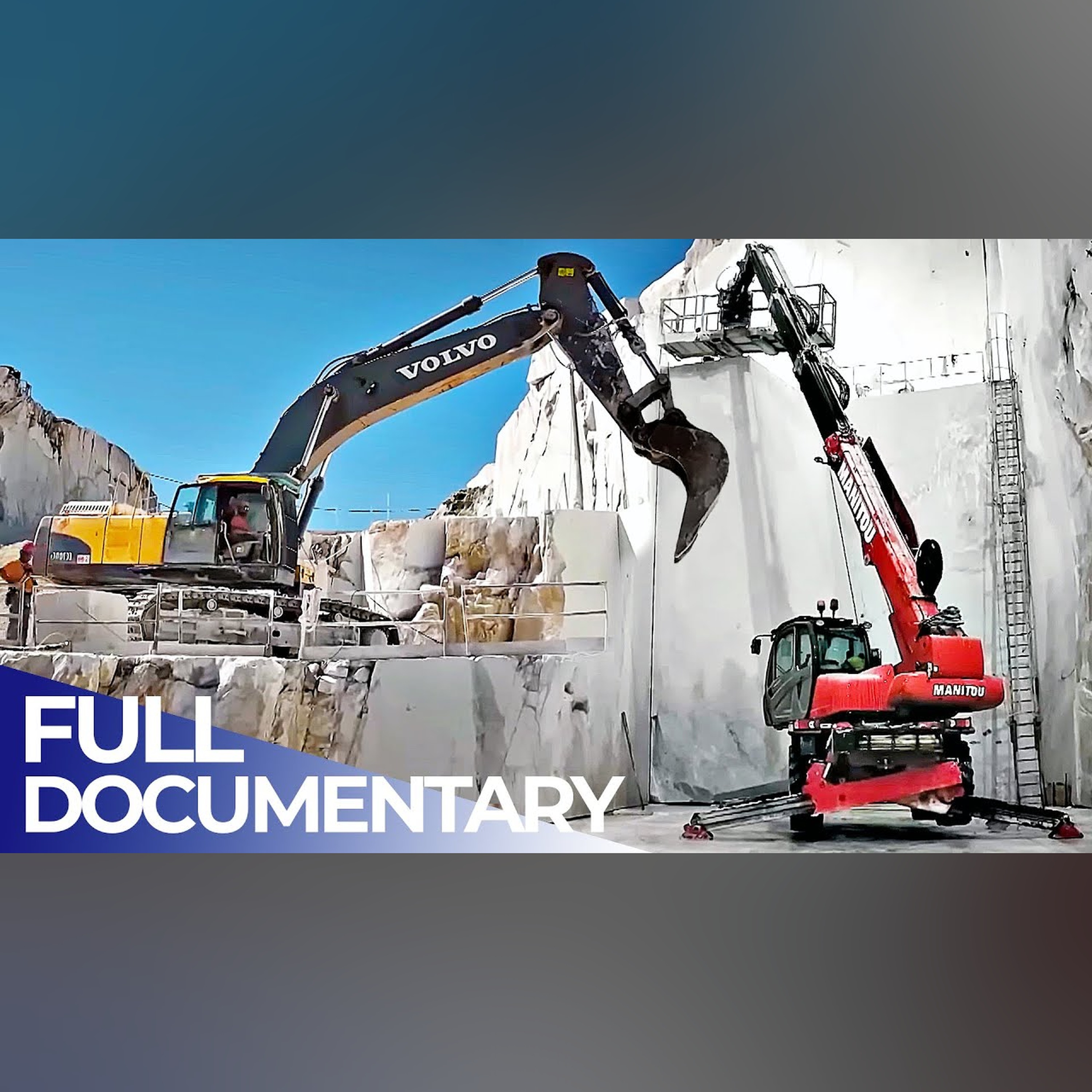 Heavy Machines at Work: How Marble is Mined | Stone Men | FD Engineering