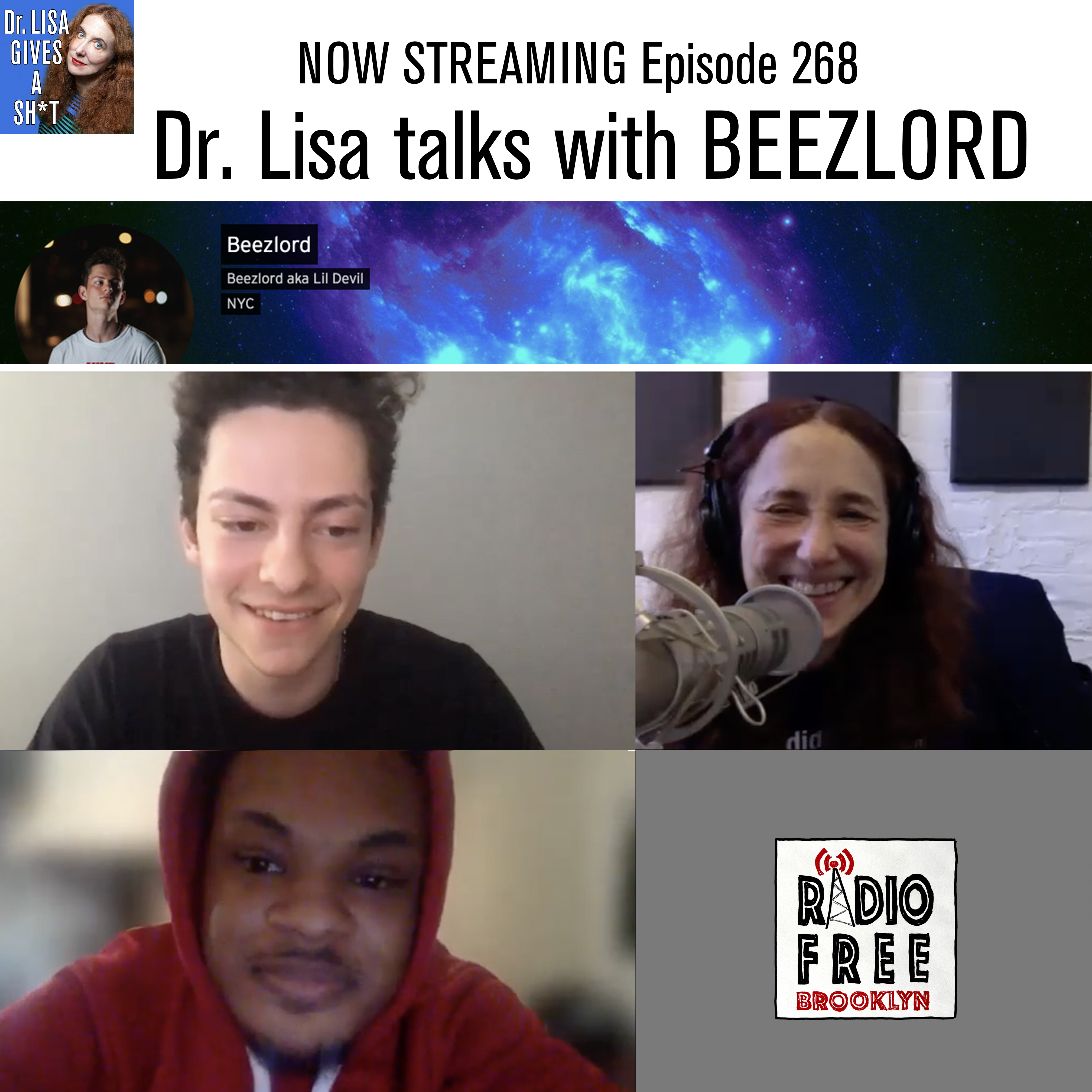 DLG268 Hiphop/rap team BEEZLORD hang out with Dr. Lisa and talk about their creative journey.