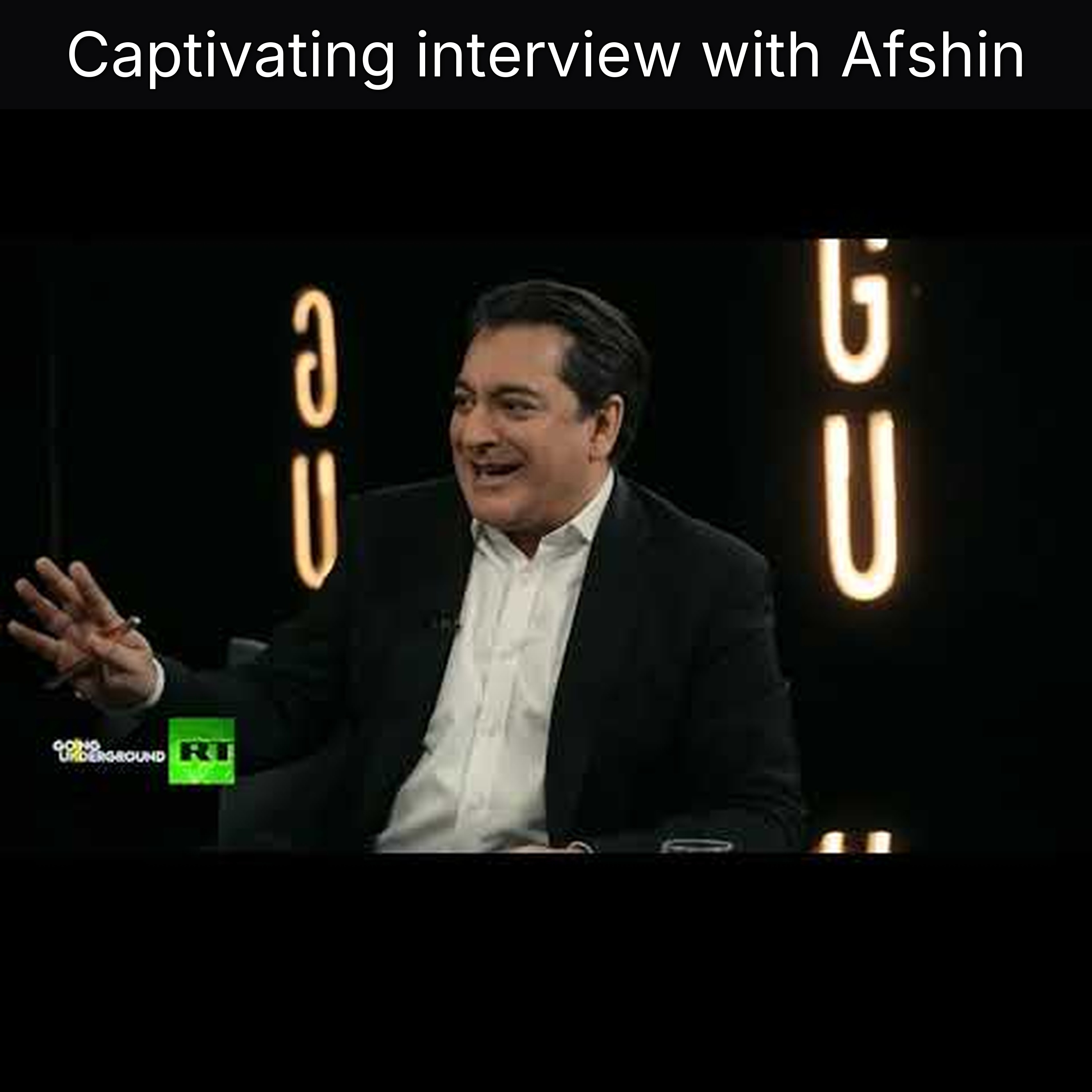 Captivating interview with Afshin