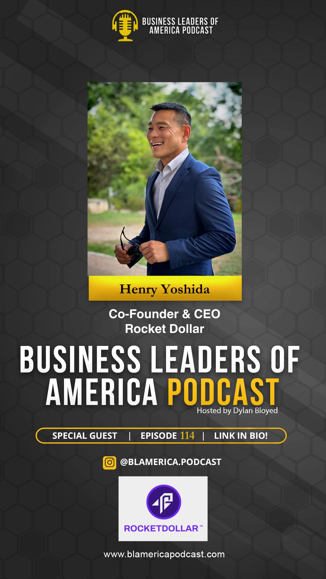 Henry Yoshida - CEO & Co-Founder of Rocket Dollar Henry Yoshida - CEO & Co-Founder of Rocket Dollar