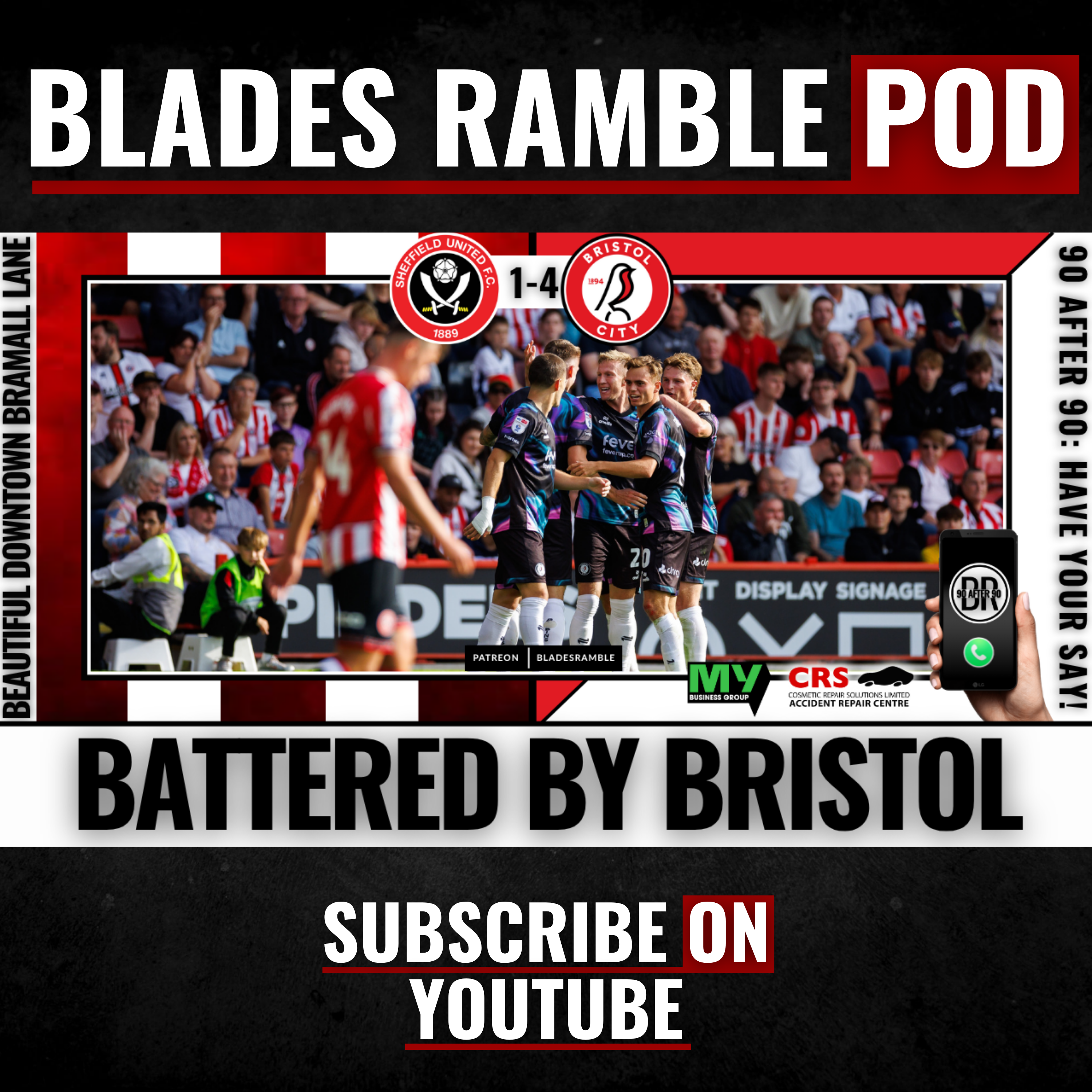 📱⚔️ BATTERED BY BRISTOL | 90 AFTER 90 | SHEFFIELD UNITED 1-4 BRISTOL CITY | HAVE YOUR SAY!! ⚔️📱