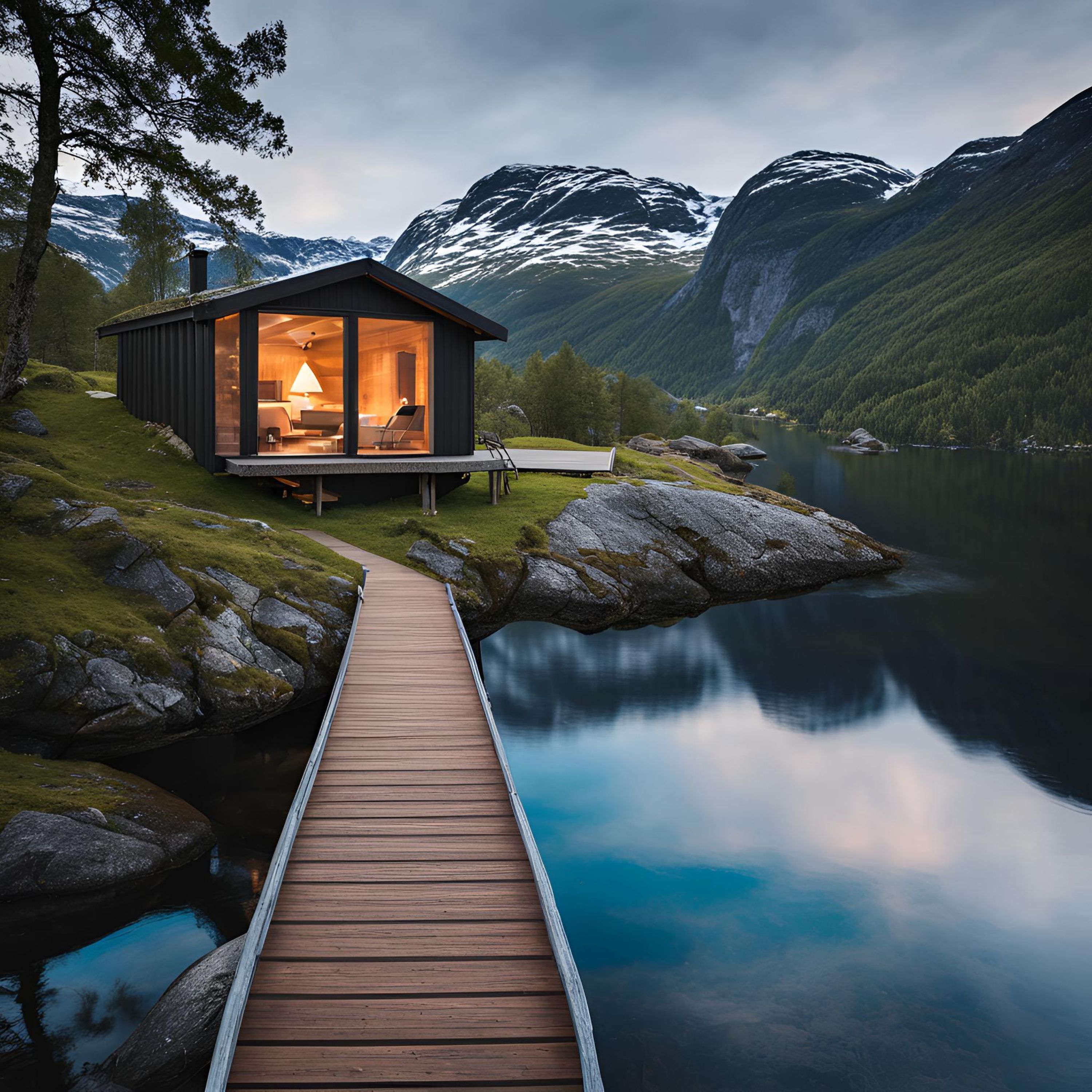 Cozy Cabin Getaway in the Norwegian Fjords [Military Method 2]