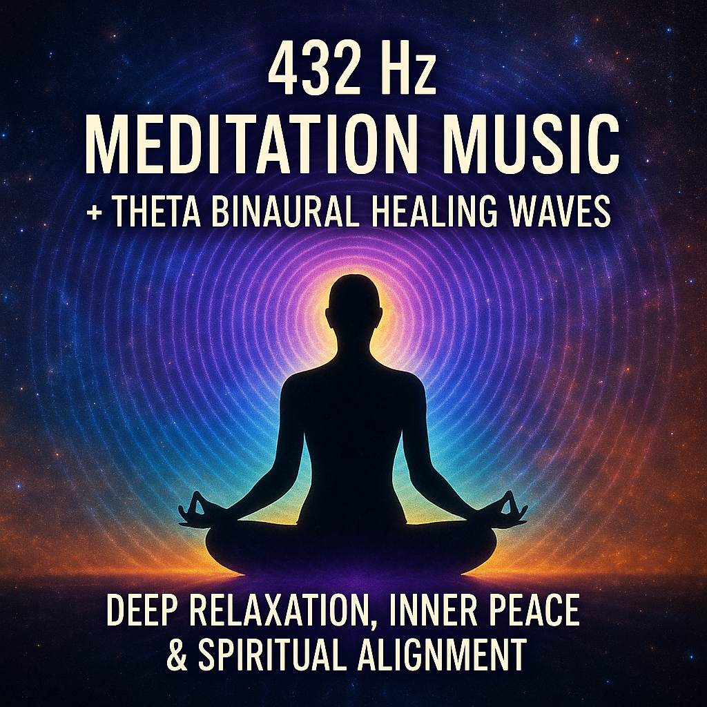 432 Hz Meditation Music + Theta Binaural Healing Waves 🧘 Deep Relaxation, Inner Peace & Spiritual Alignment