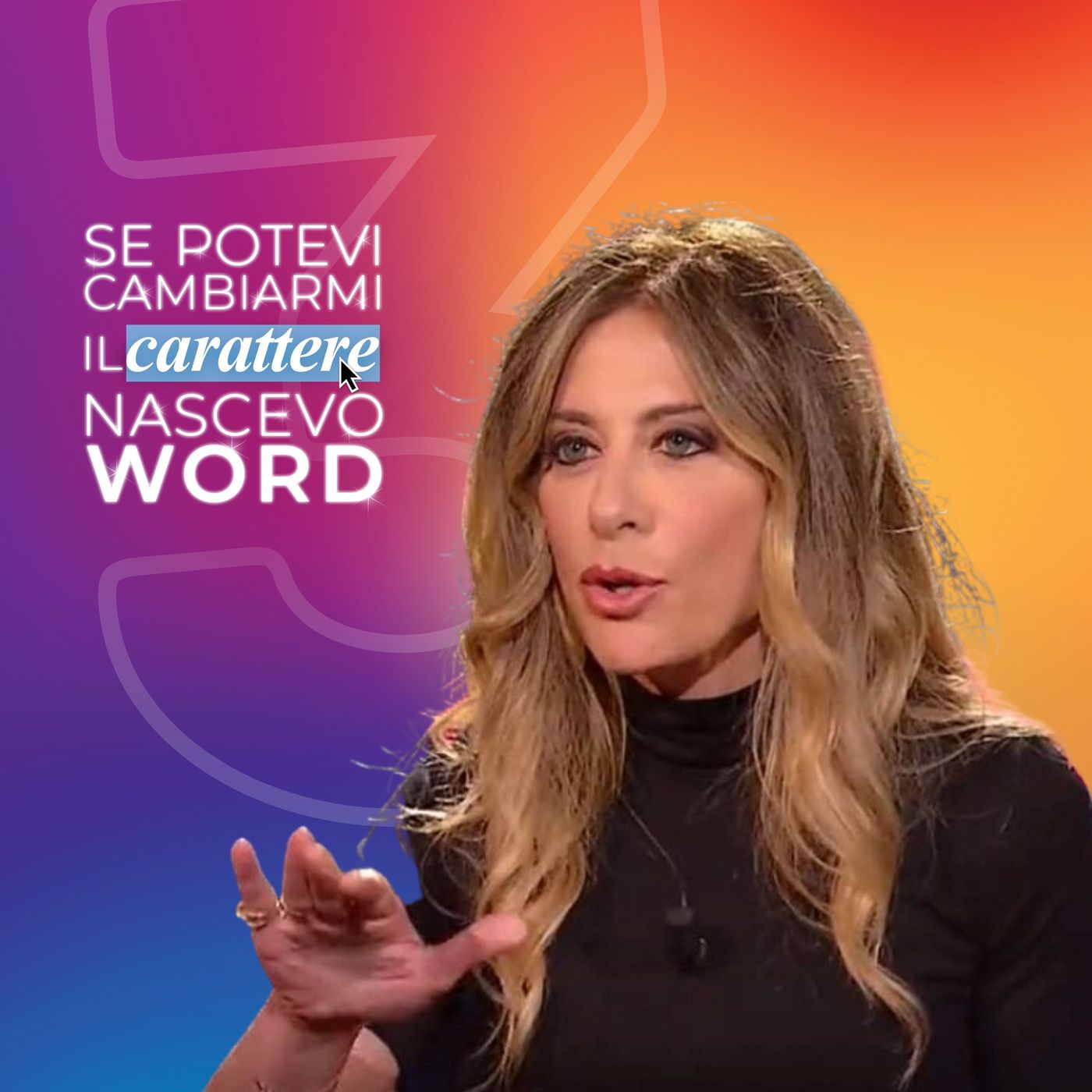 Se potevi cambiarmi il carattere nascevo word