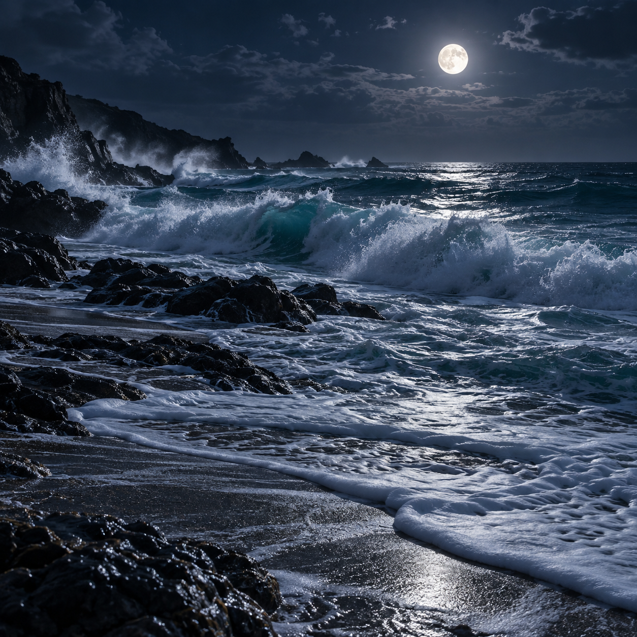 🌊 GRANDES OLAS, ESPUMA y RESACA PROFUNDA — 2 H de océano rítmico para dormir junto a la costa episode artwork