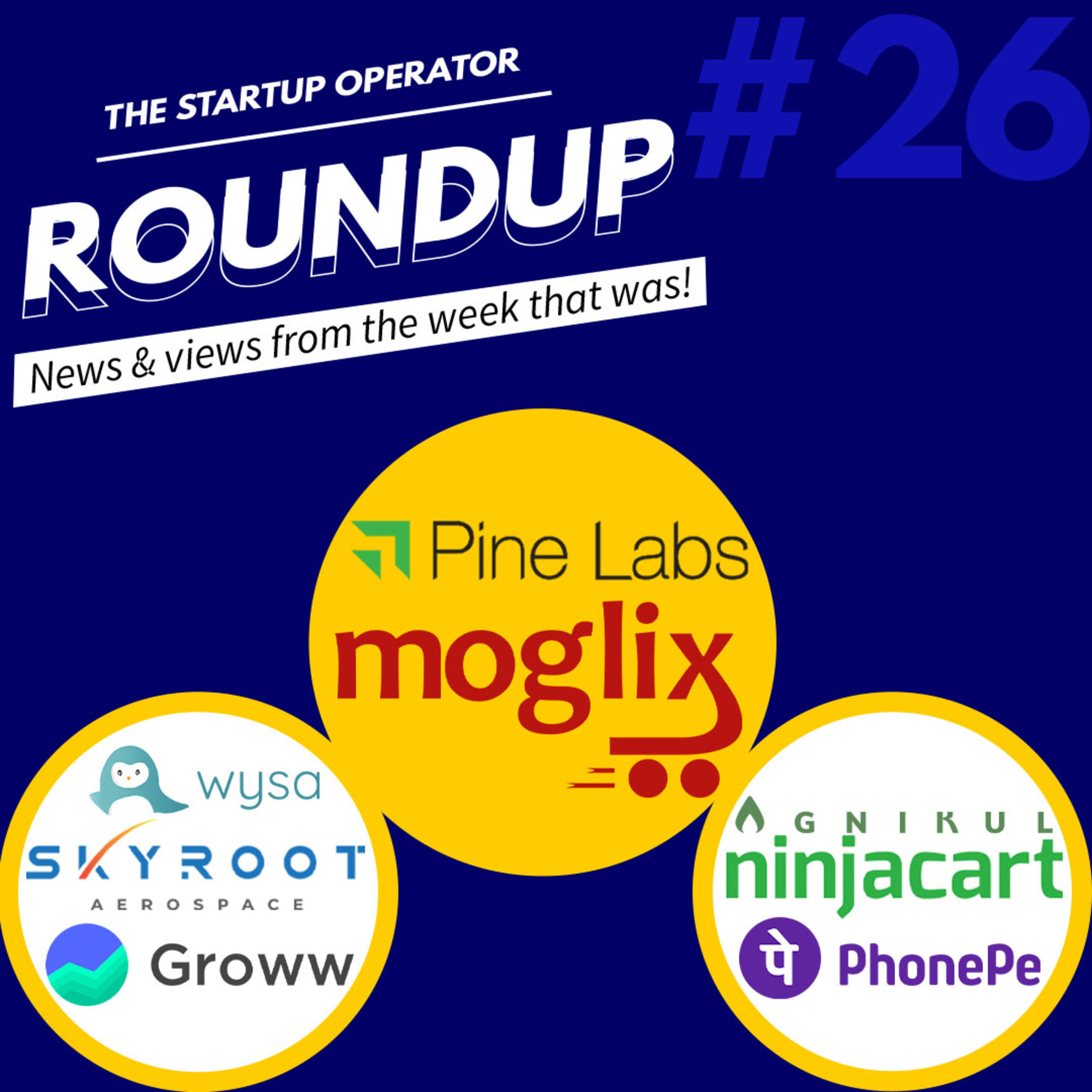 Roundup #26: PhonePe and Groww's acquisitions, Fundraises in the past week and more! episode artwork