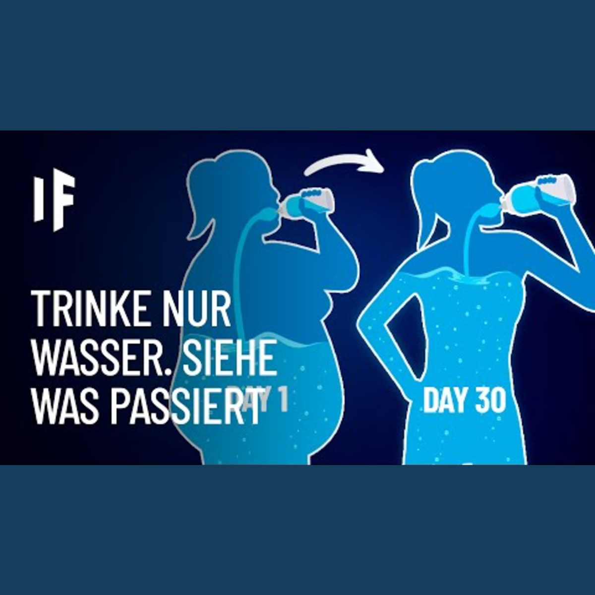 Was wäre, wenn du nur noch Wasser trinken würdest?