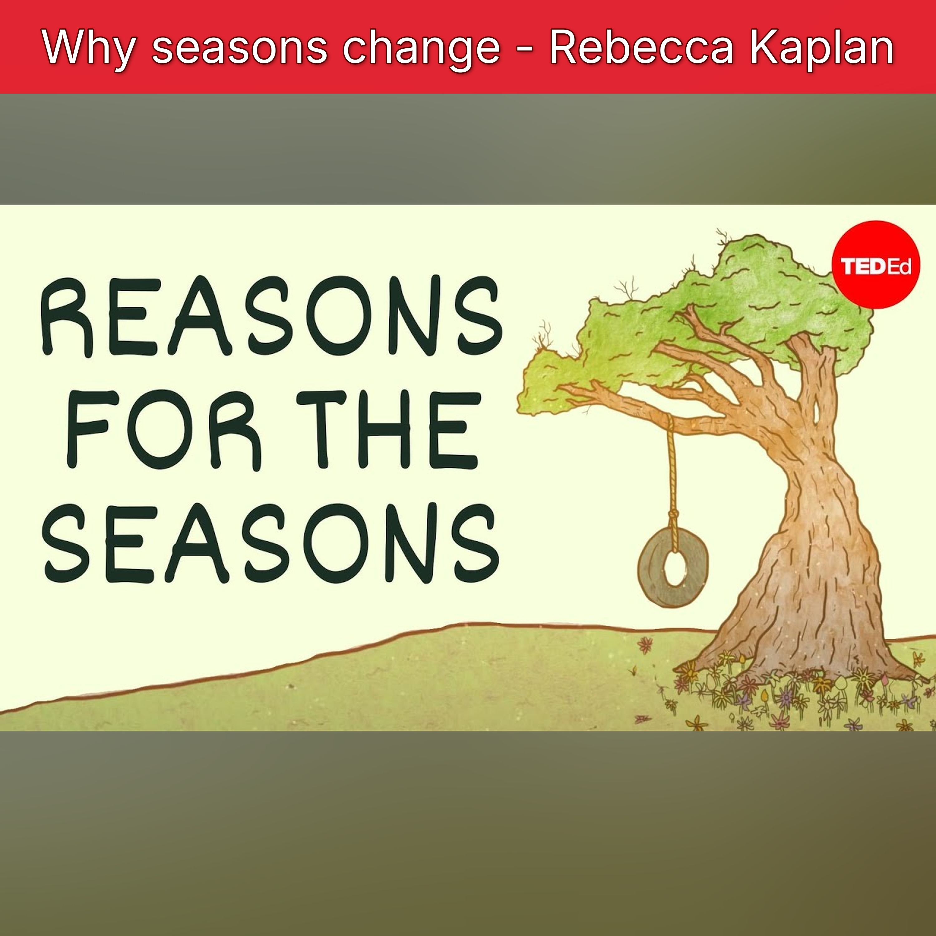 Why seasons change - Rebecca Kaplan episode artwork