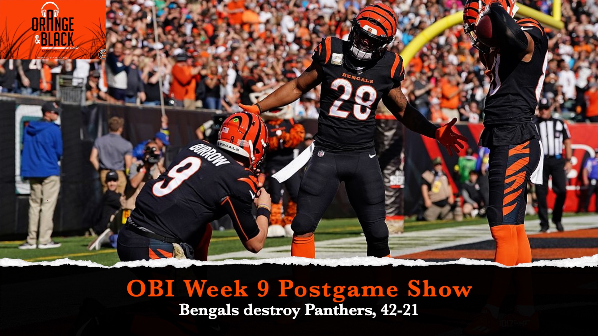 Bengals postgame show: Cincinnati destroys Carolina, 42-21 episode artwork