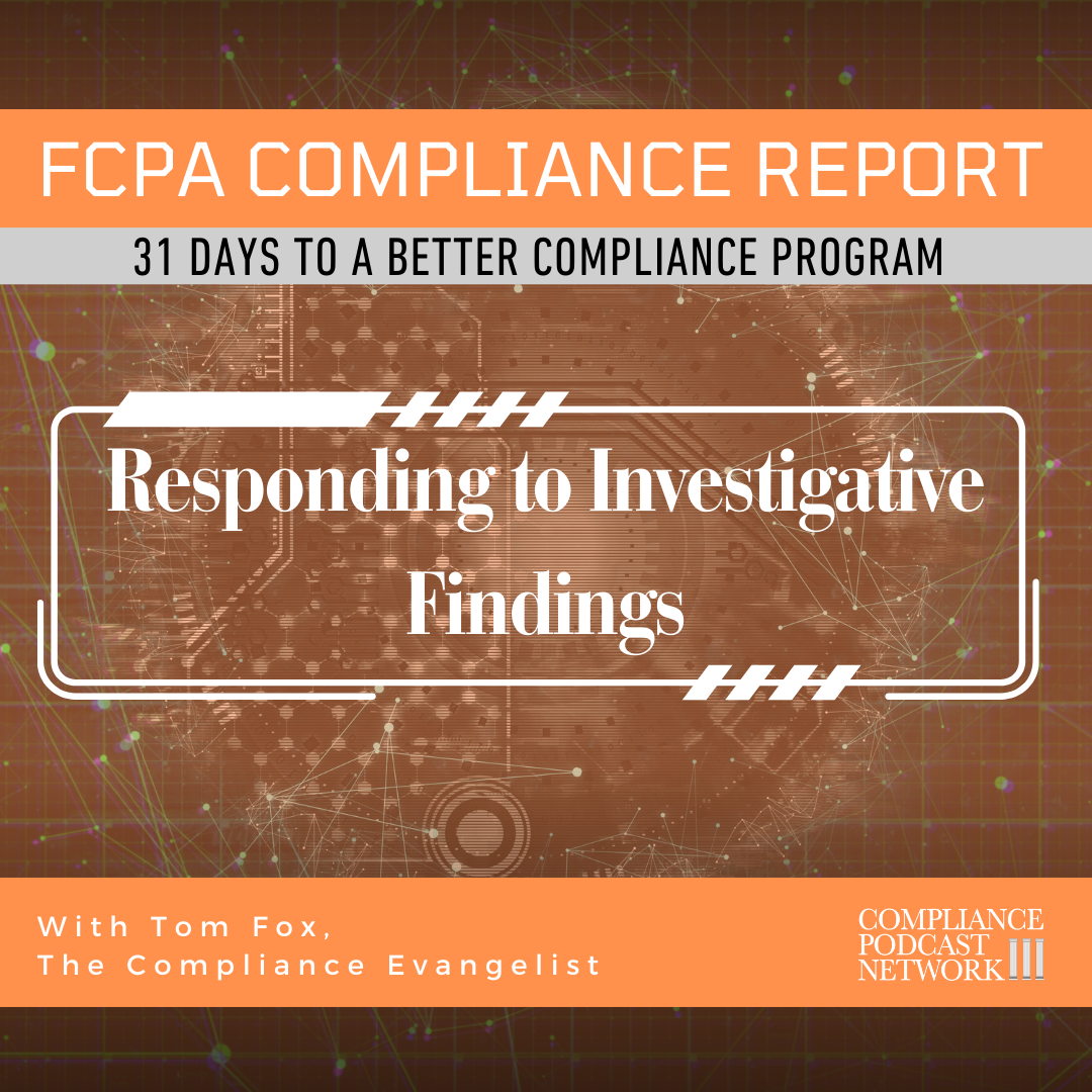 Day 25 - Responding to Investigative Findings