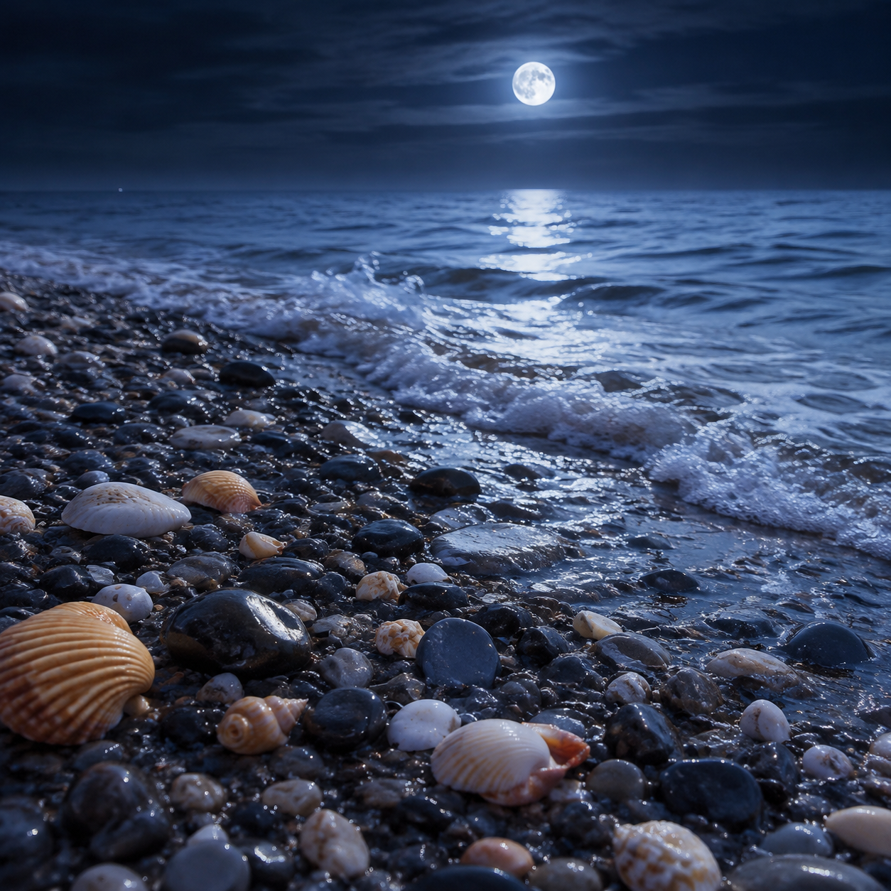🌊 OLAS SUAVES sobre GUIJARROS y CONCHAS — 2 H de delicado chapoteo marino para una noche tranquila episode artwork