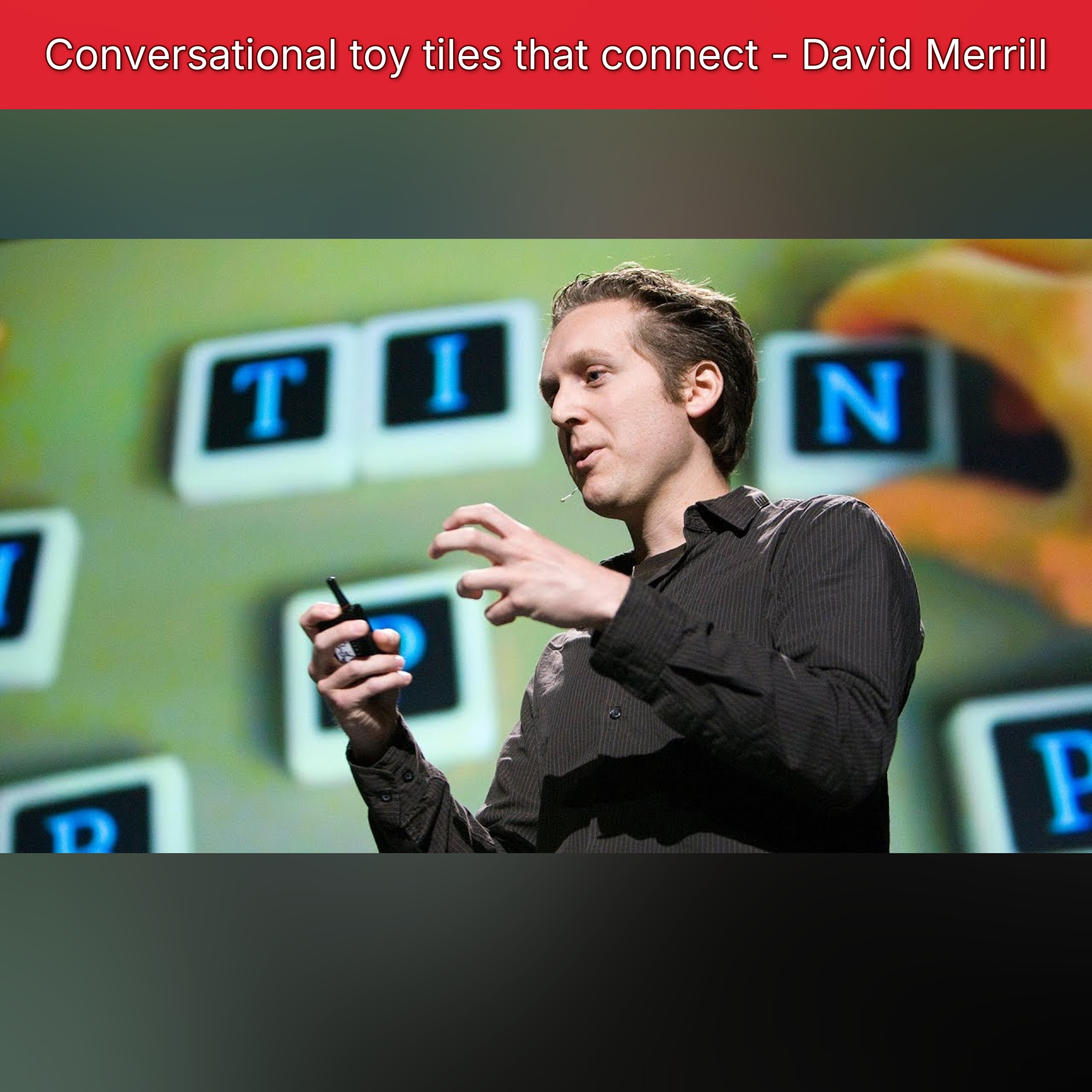 Conversational toy tiles that connect - David Merrill episode artwork