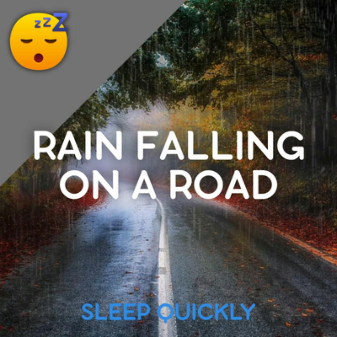 😴🌧️🎵 RAIN Sound Falling on a ROAD with MUSIC episode artwork