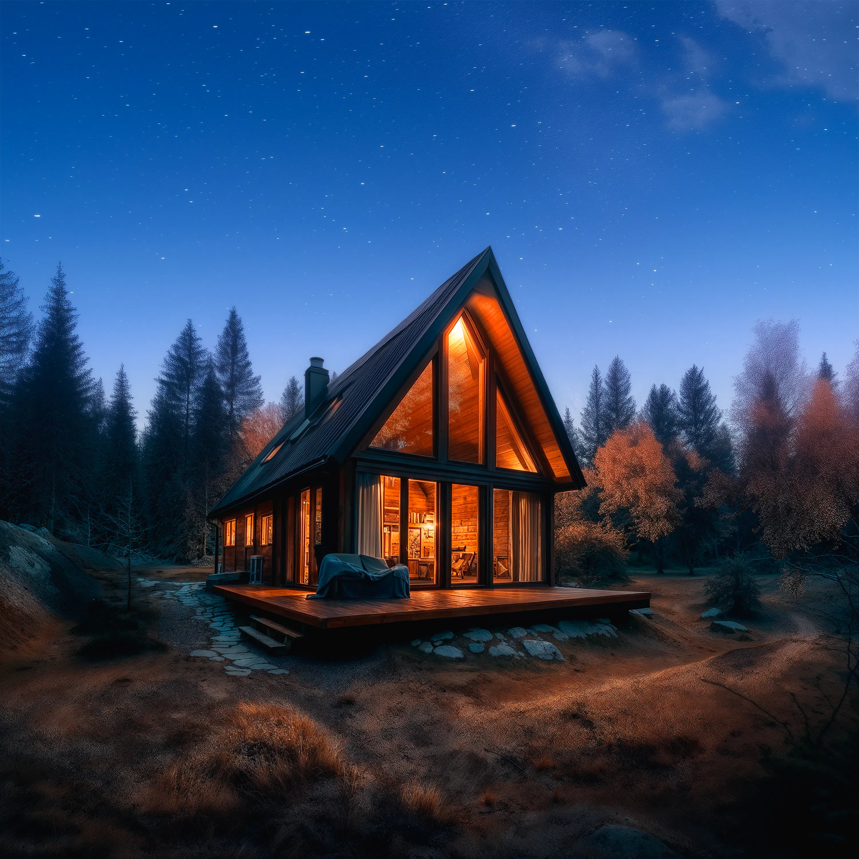 Nighttime in a Cozy Cabin | Sleep Hypnosis for Better Sleep
