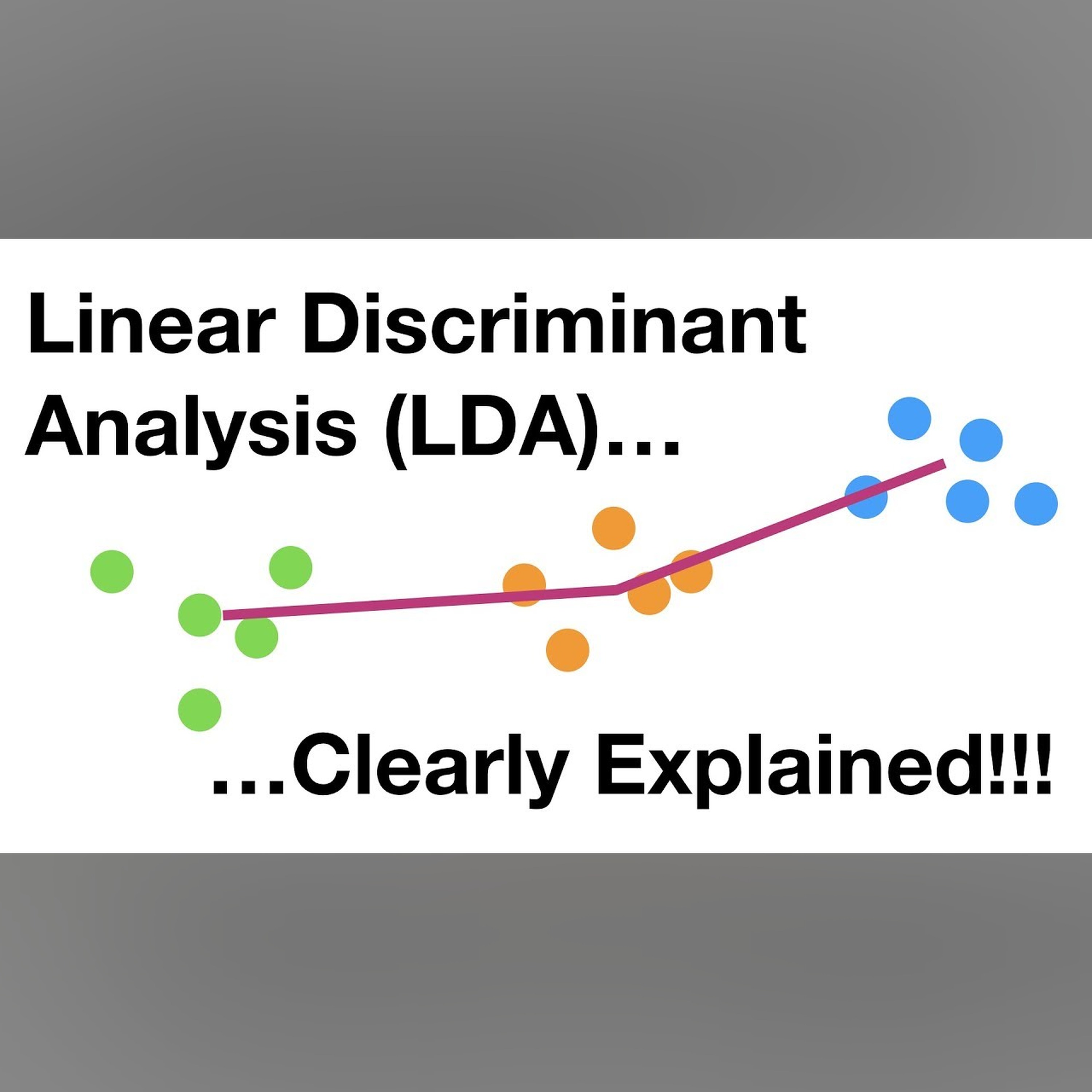 StatQuest: Linear Discriminant Analysis (LDA) clearly explained. episode artwork