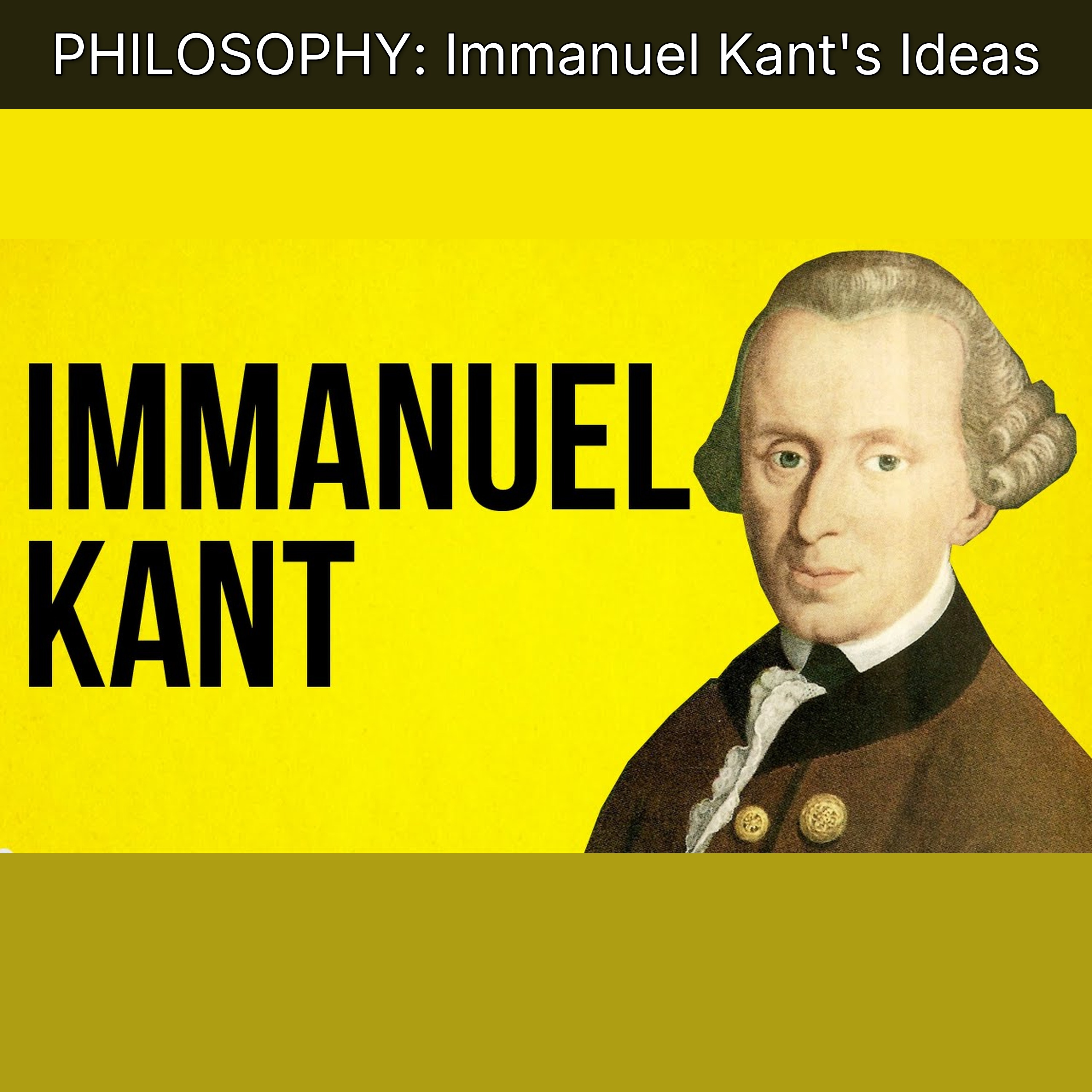 PHILOSOPHY: Immanuel Kant's Ideas