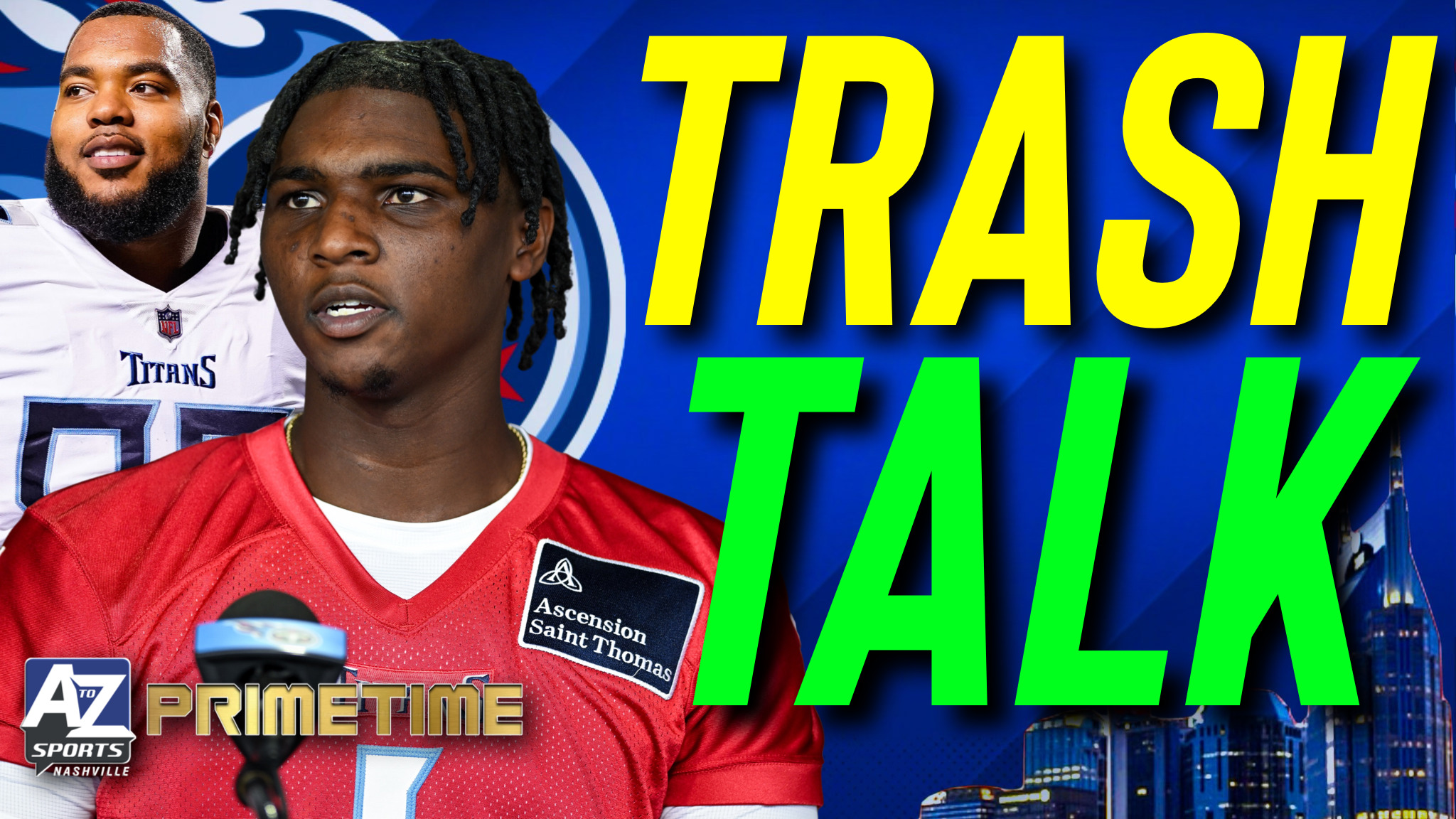 PRIMETIME: Jeff Simmons / Cam Ward banter highlights Day 1 of Titans Minicamp episode artwork