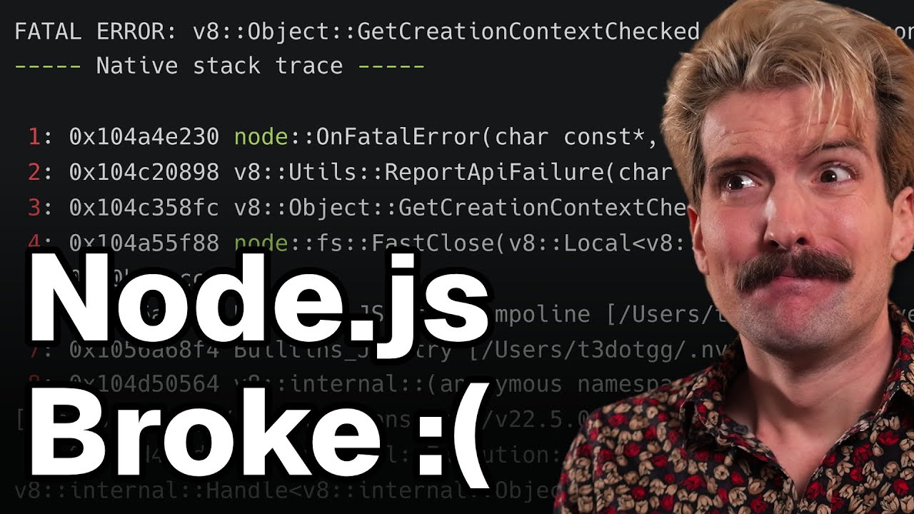 How Node.js v22.5.0 Broke (Almost) Every Package | Theo - t3․gg