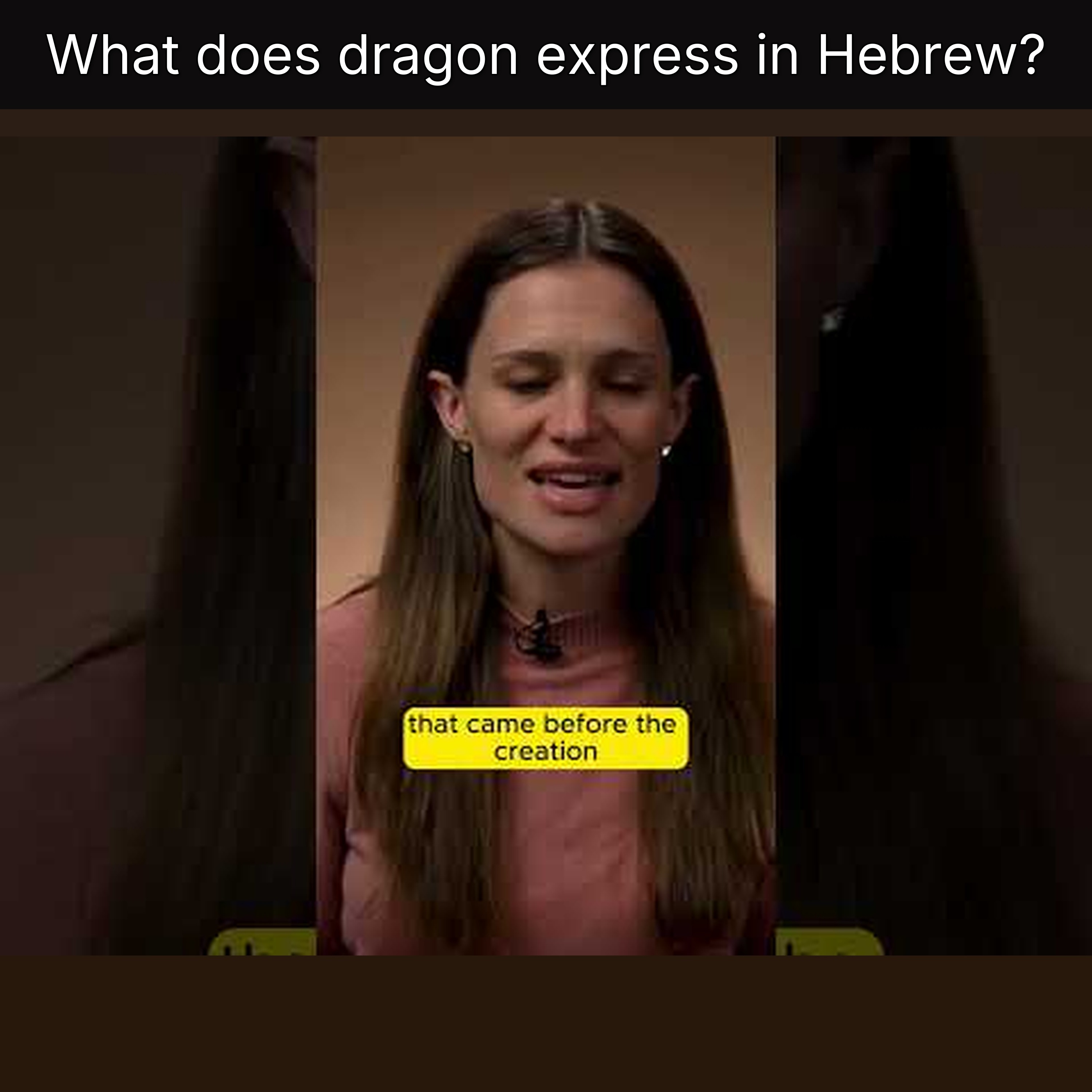 What does dragon express in Hebrew? episode artwork
