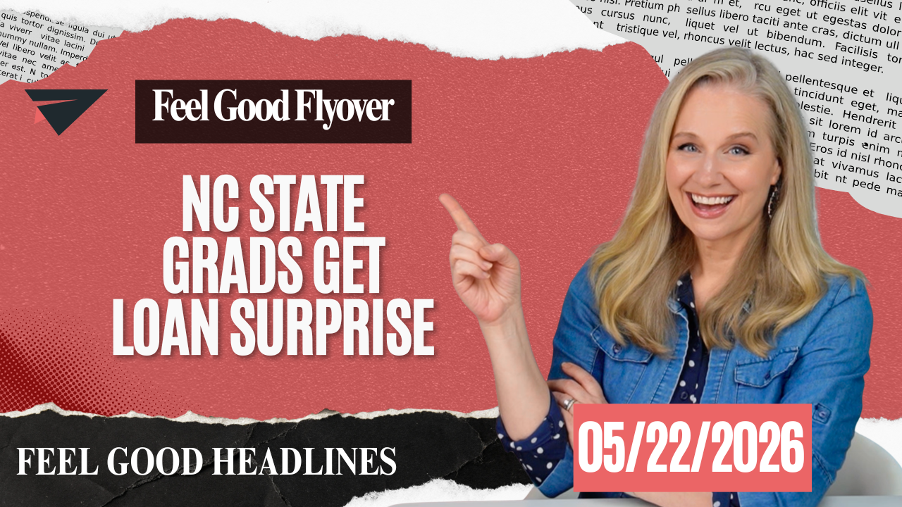 FEEL GOOD FLYOVER - NC State Grads Get Loan Surprise