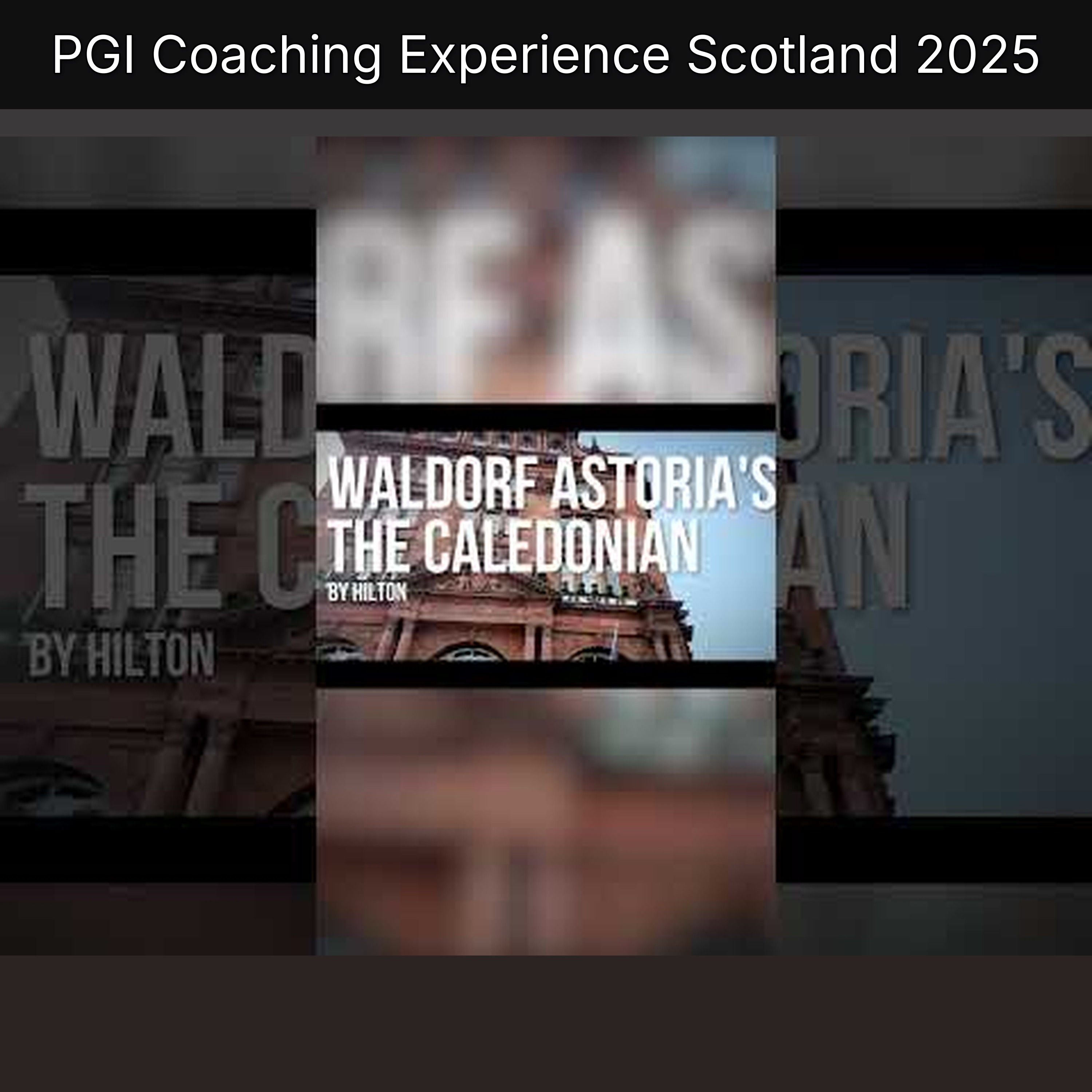 PGI Coaching Experience Scotland 2025