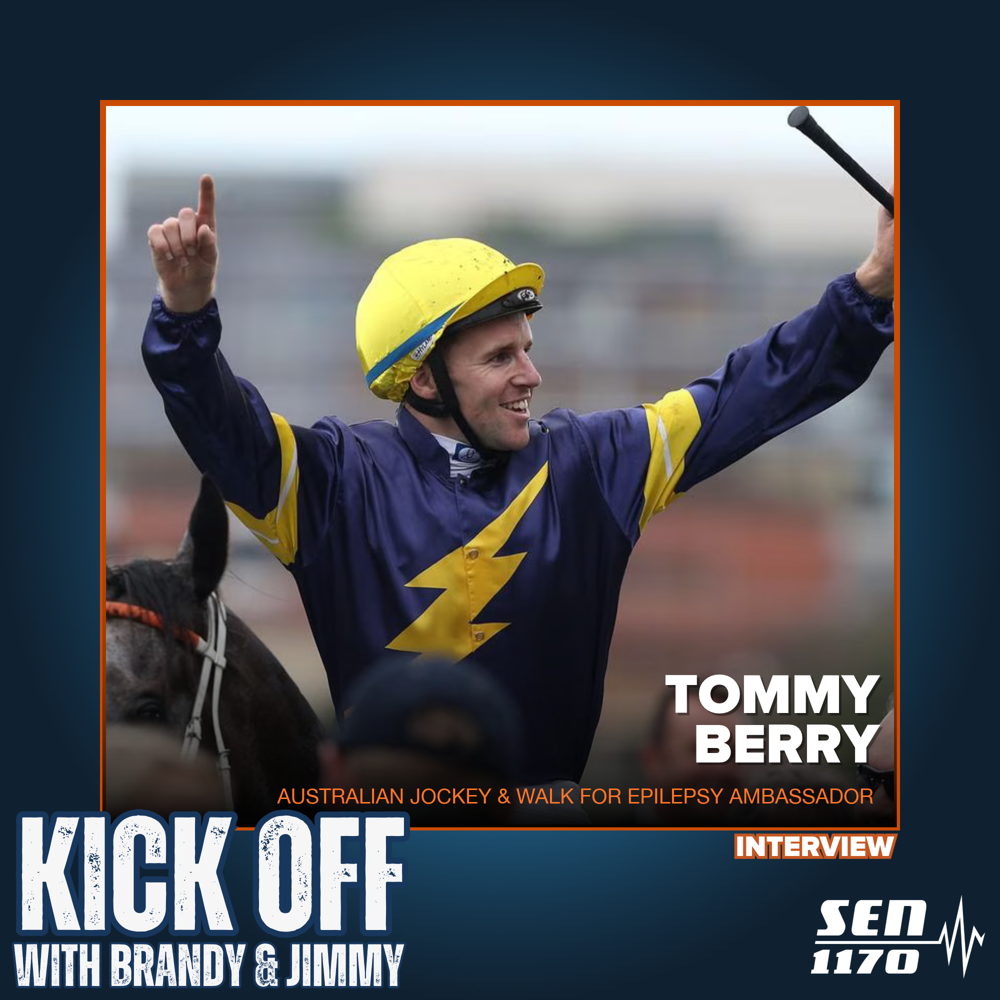 Australian Jockey Tommy Berry on the Walk for Epilepsy initiative (14/10/26) episode artwork