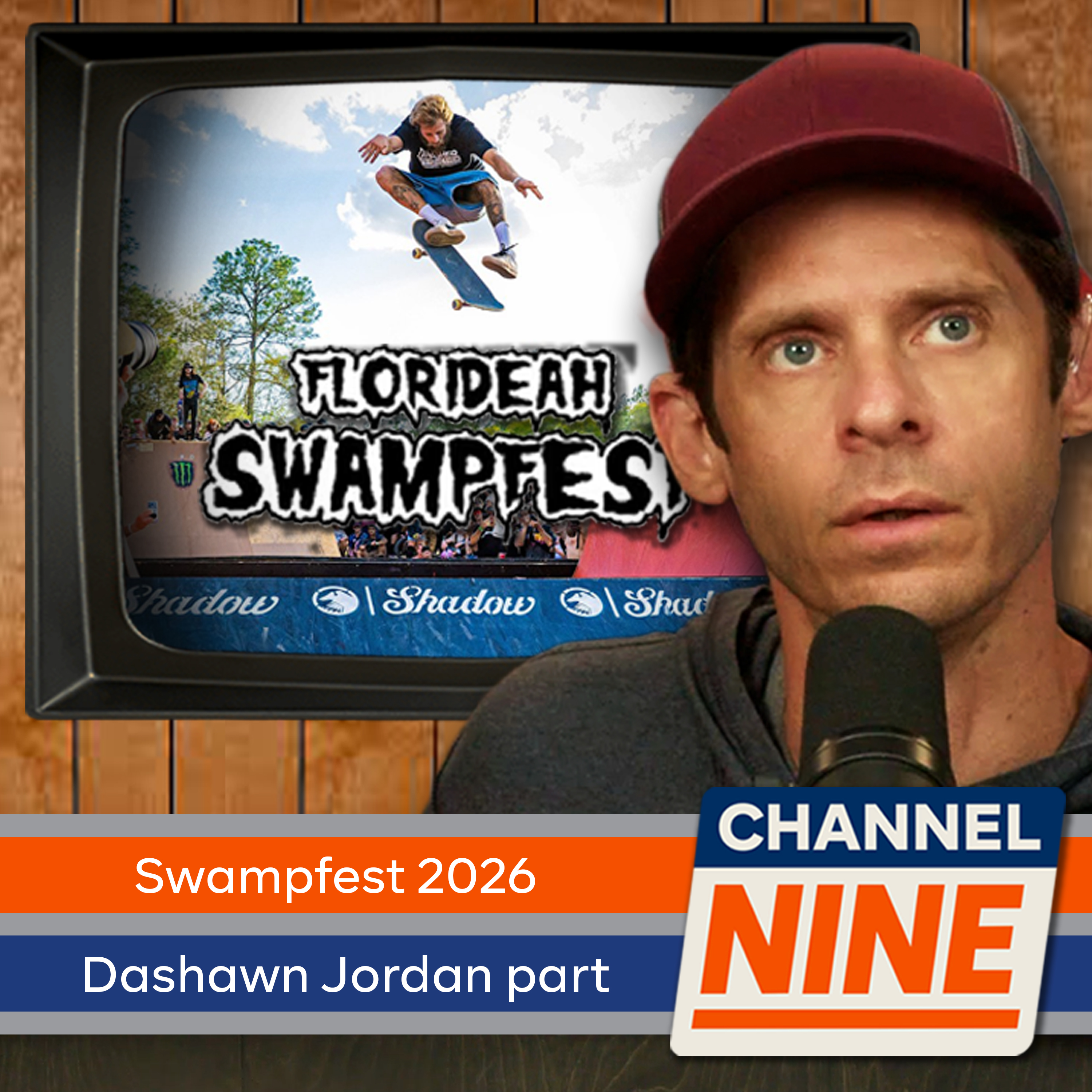 Channel Nine - Swampfest 2026, Dashawn Jordan's SB Dunk Low part, Shane Heyl in Studio