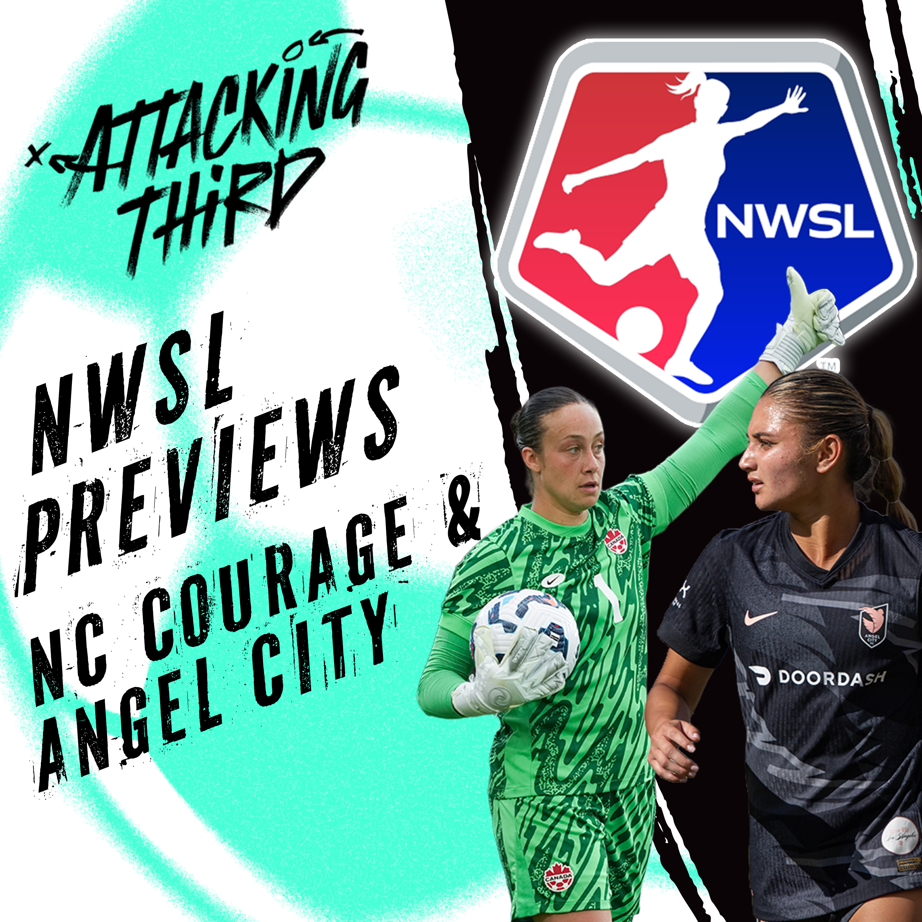 NWSL PREVIEW: NC Courage & Angel City | Crystal Dunn retirement  | Attacking Third