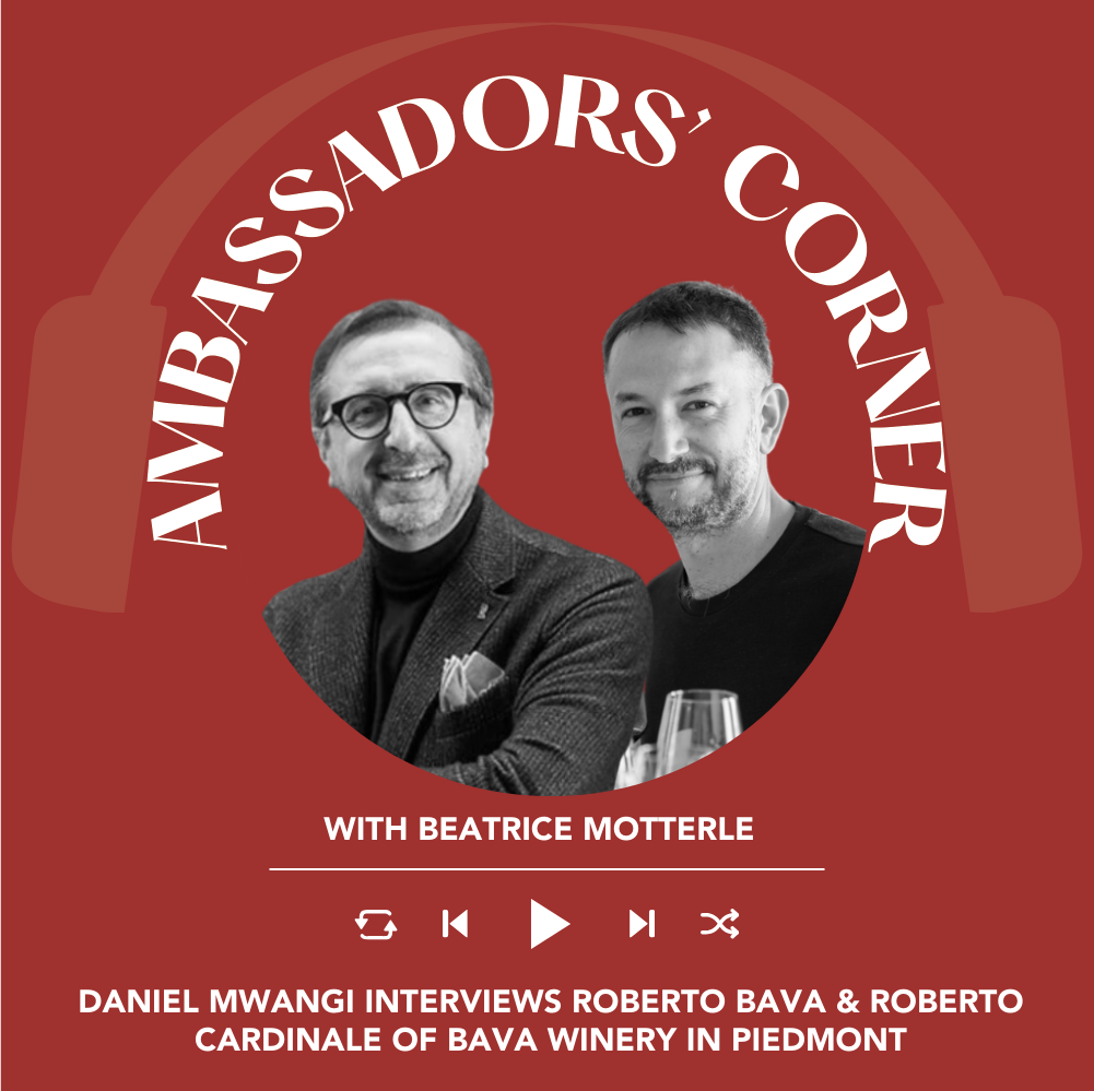 Ep. 2626 Daniel Mwangi interviews Roberto Bava & Roberto Cardinale of Bava winery in Piedmont | Clubhouse Ambassadors' Corner