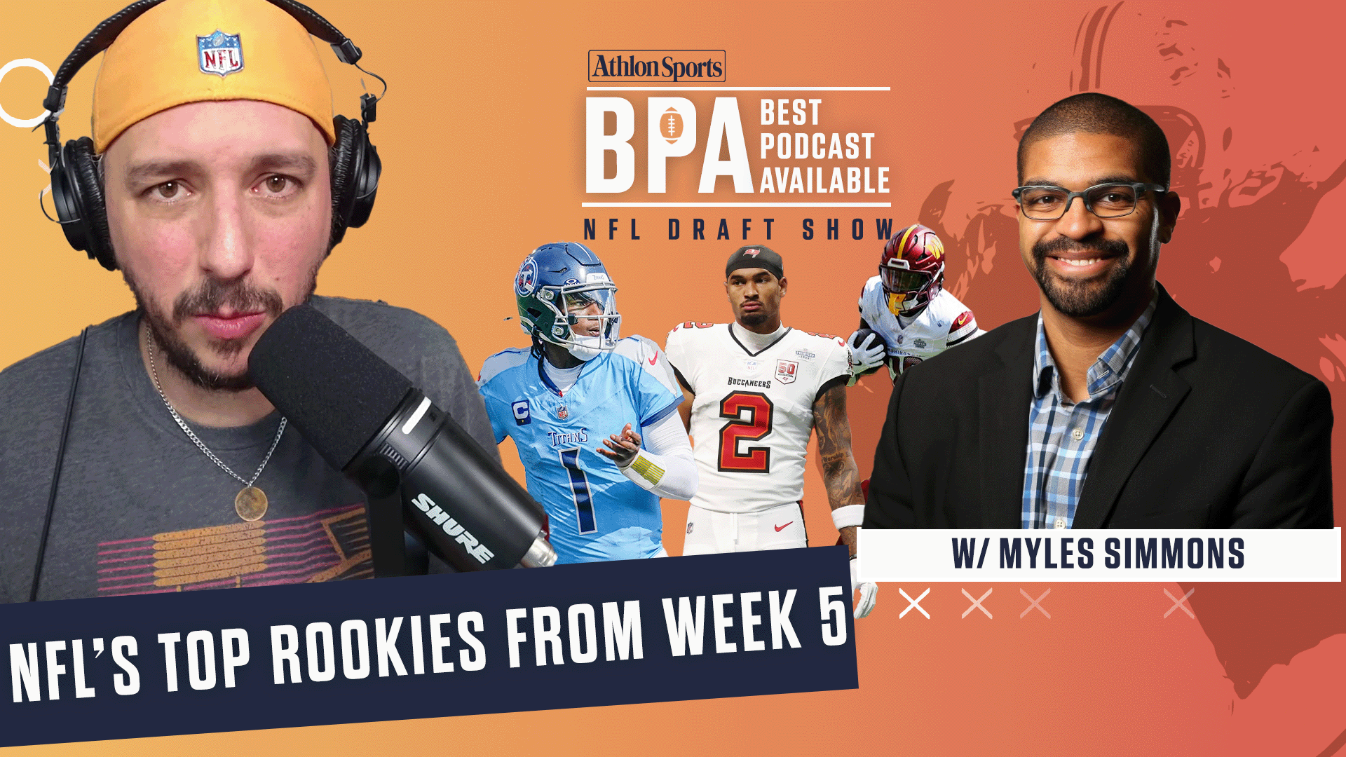 NFL'S Top Rookies From Week 5 W/ Myles Simmons of Pro Football Talk