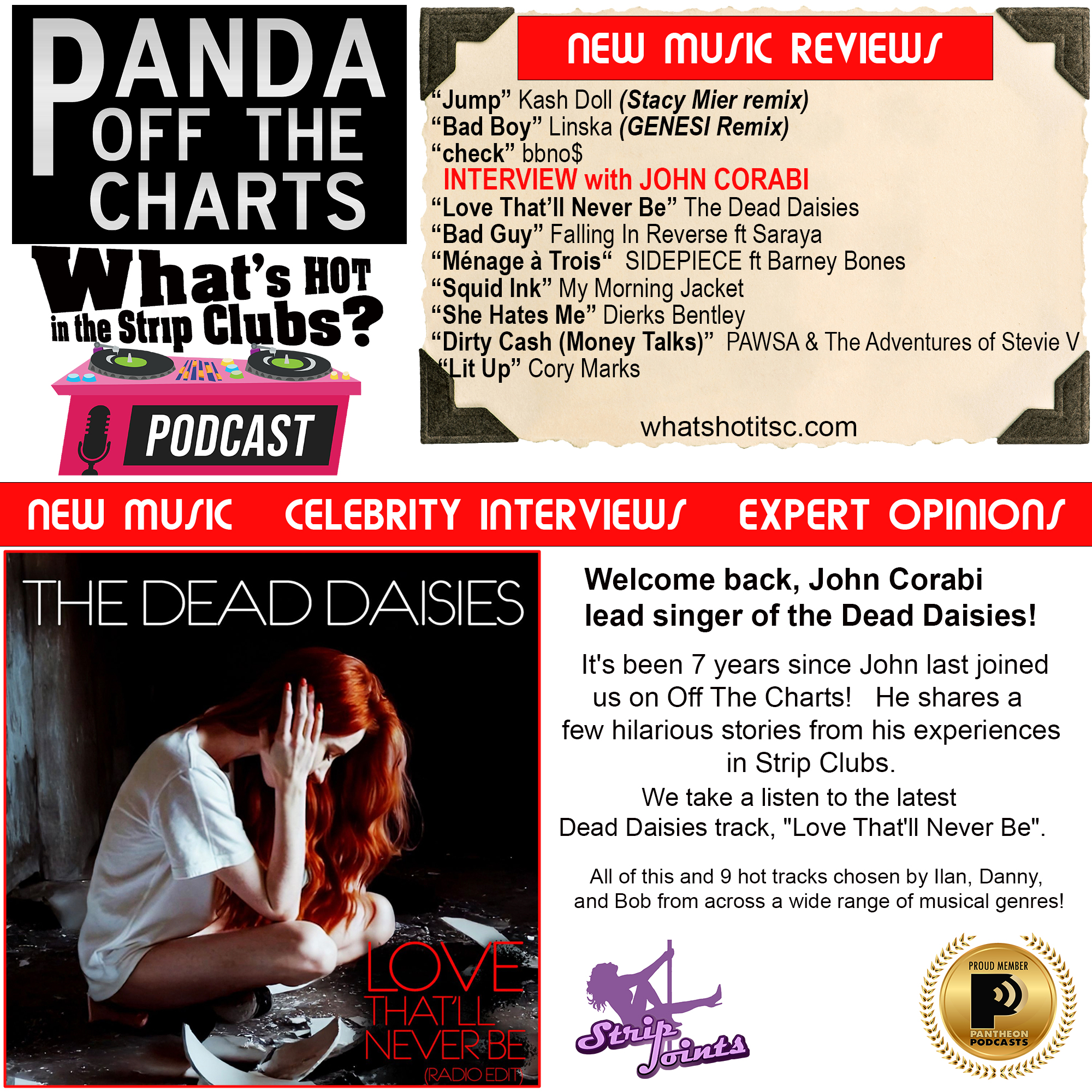 JOHN CORABI of the Dead Daisies - OFF THE CHARTS