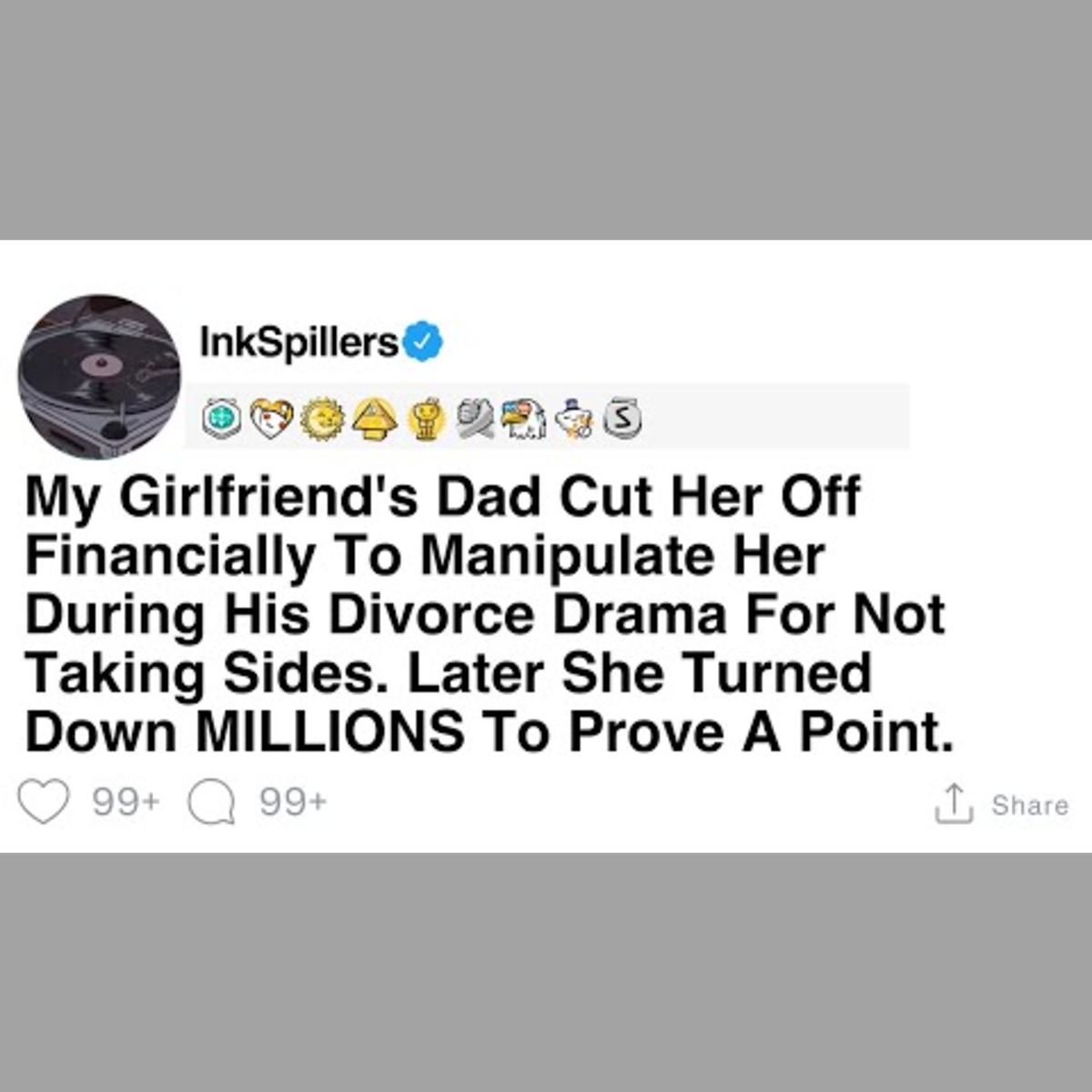 Girlfriend's Dad Cut Her Off to Control Her in Divorce Drama