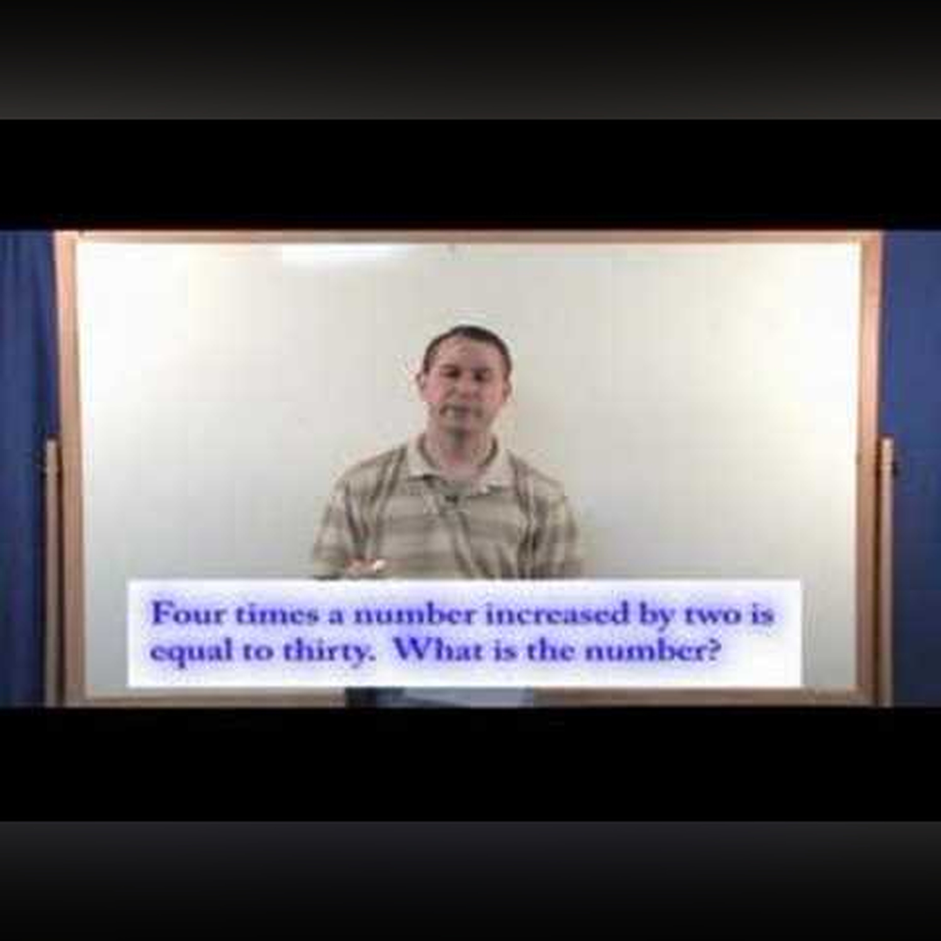 Algebra Word Problem Tutor - Number Problems