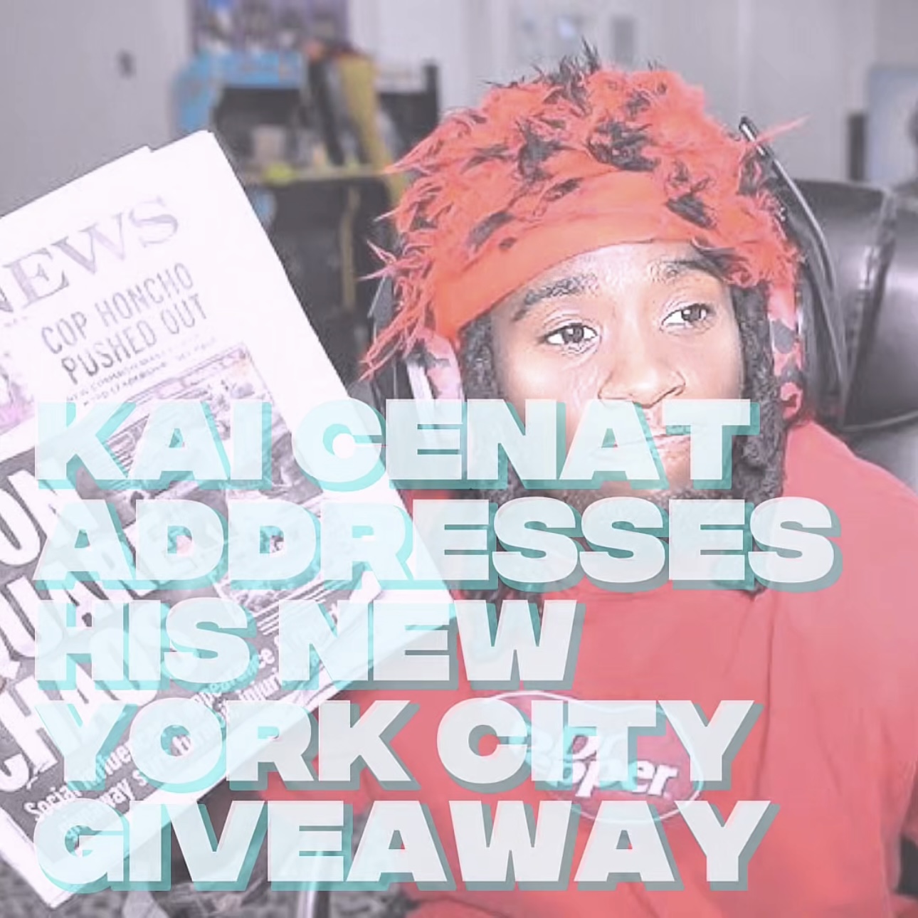 Kai Cenat Addresses His New York City Giveaway episode artwork