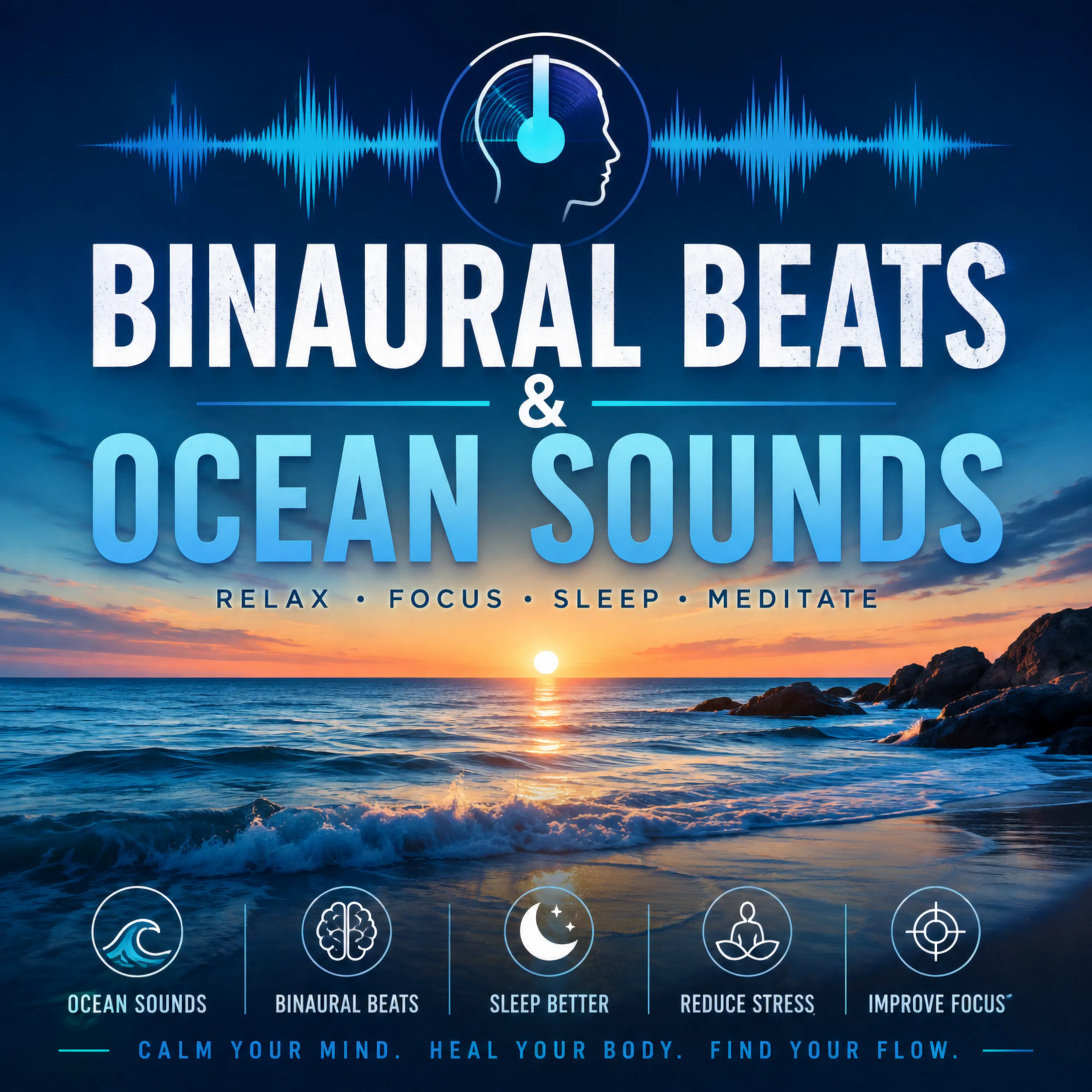 Serene Binaural Beats with Ocean Waves
